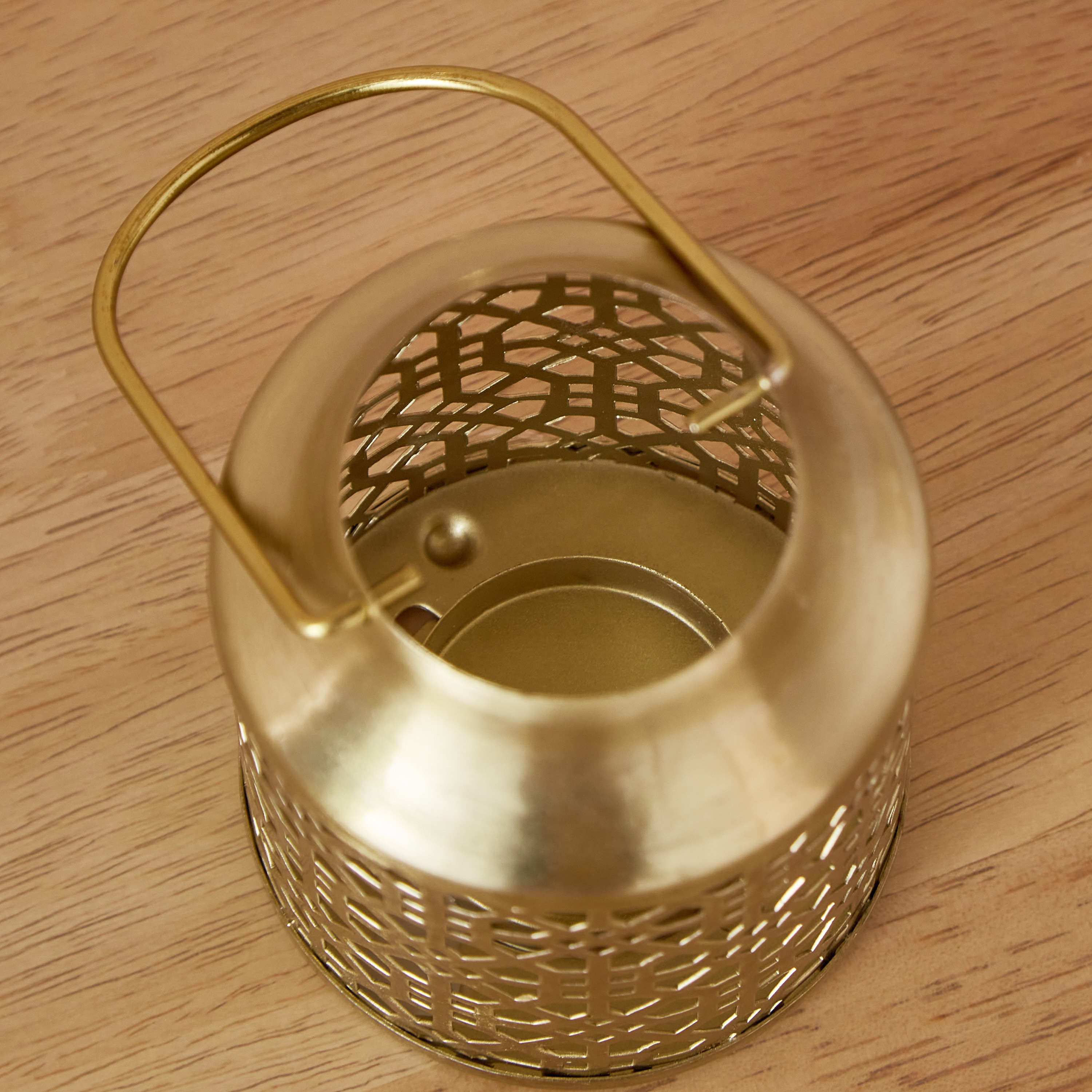 فانوس شموع صغيرة معدن من فيرف - 10x10x20 سم-hbxdecorandfurnishings-homeaccessories-lanterns-image-4