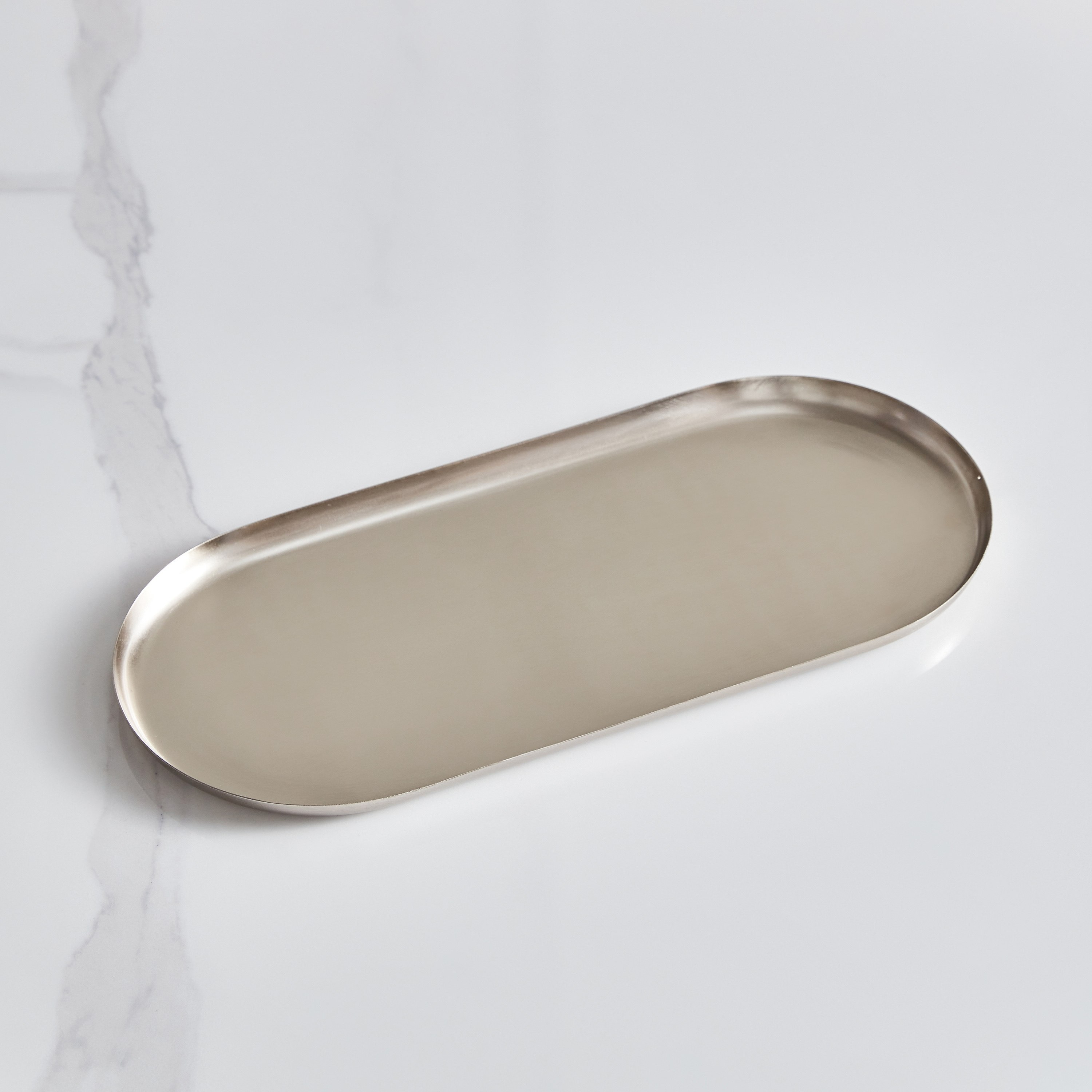 Verve Metal Oval Decorative Tray - 34x15.5x1.5 cm-hbxhomeware-hbxdecorandfurnishings-image-2