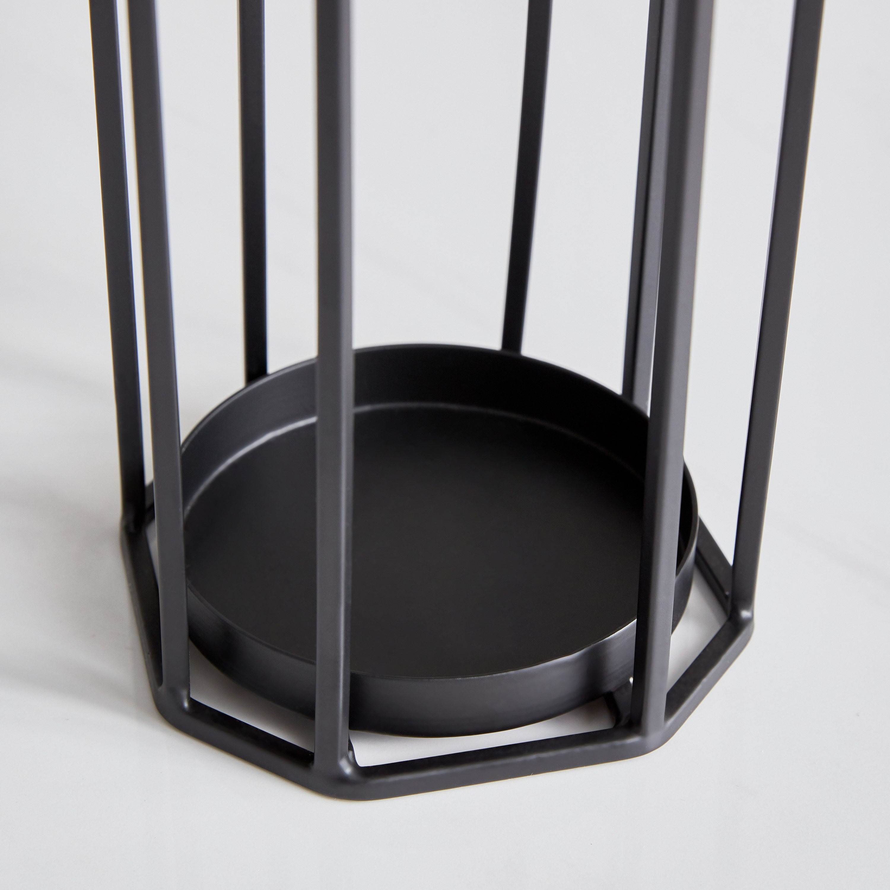 Verve Metal Hurricane Candleholder with Glass - 18x18x33.5 cm-hbxlivingroom-decorandaccessories-candleholders-image-4