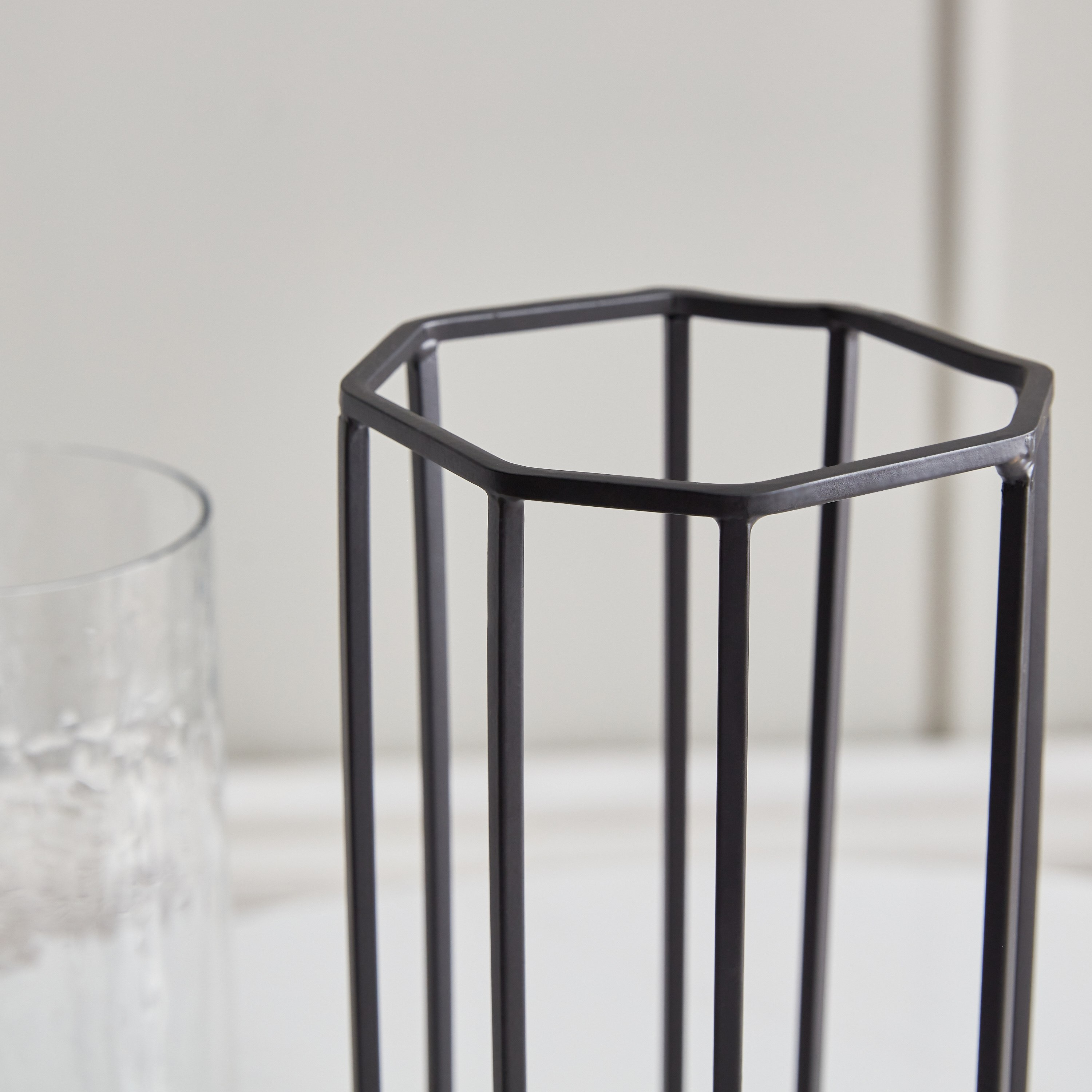 Verve Metal Hurricane Candleholder with Glass - 18x18x33.5 cm-hbxlivingroom-decorandaccessories-candleholders-image-5