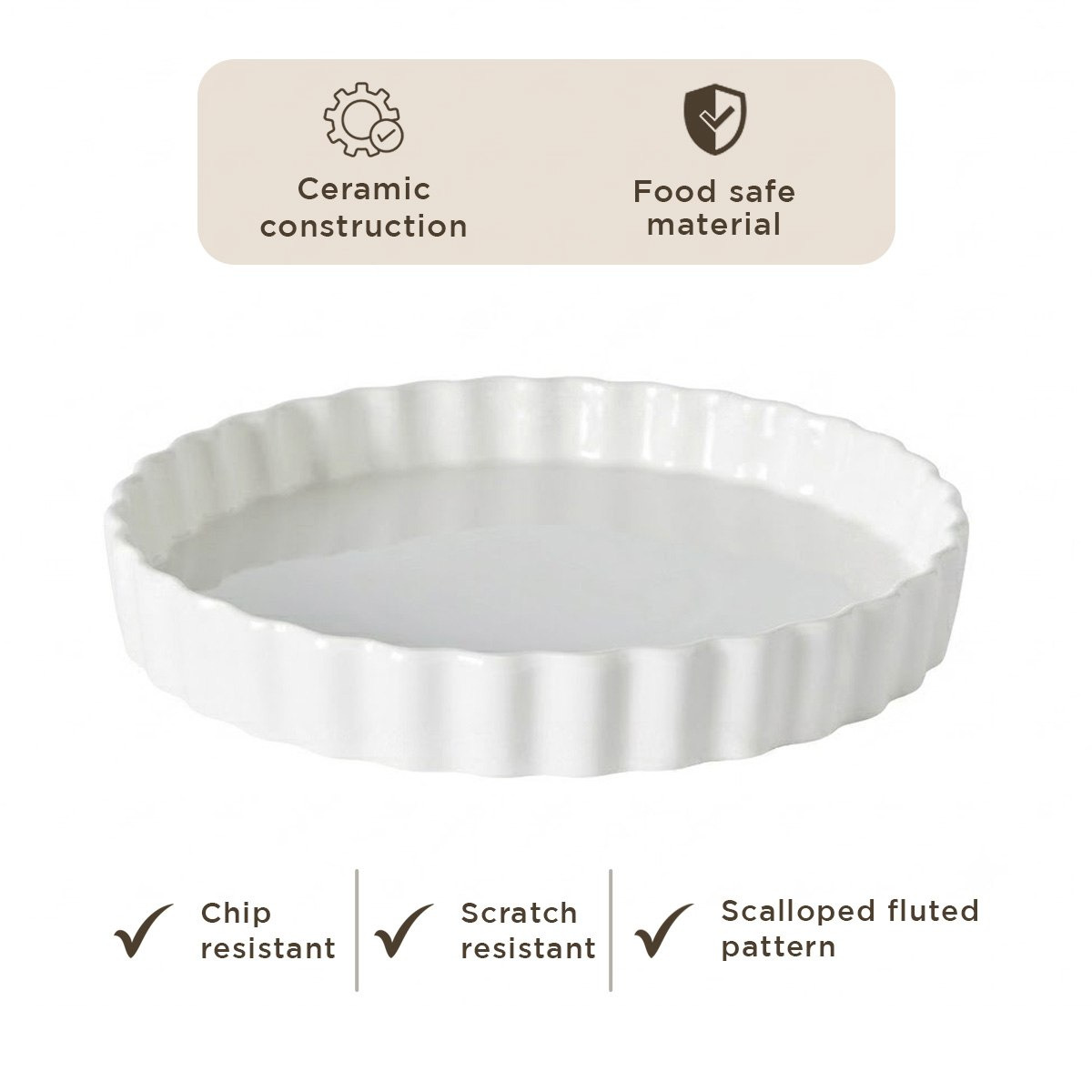 صحن تارت من سوبريم - 27 سم-hbxdecorandfurnishings-tabletop-serveware-image-6