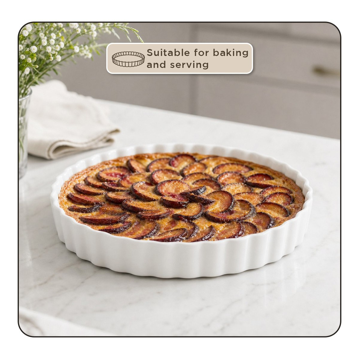 صحن تارت من سوبريم - 27 سم-hbxdecorandfurnishings-tabletop-serveware-image-7
