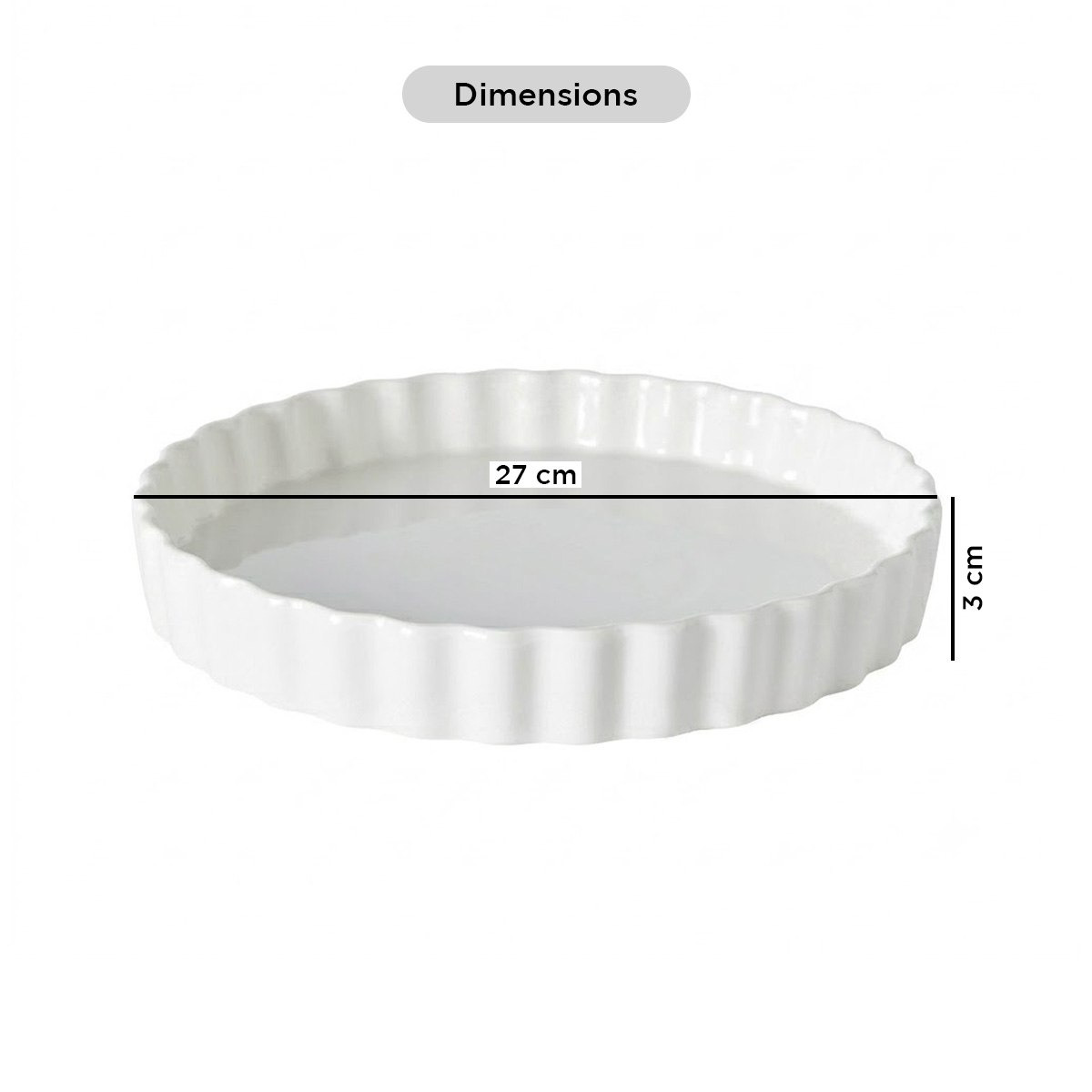 صحن تارت من سوبريم - 27 سم-hbxdecorandfurnishings-tabletop-serveware-image-8