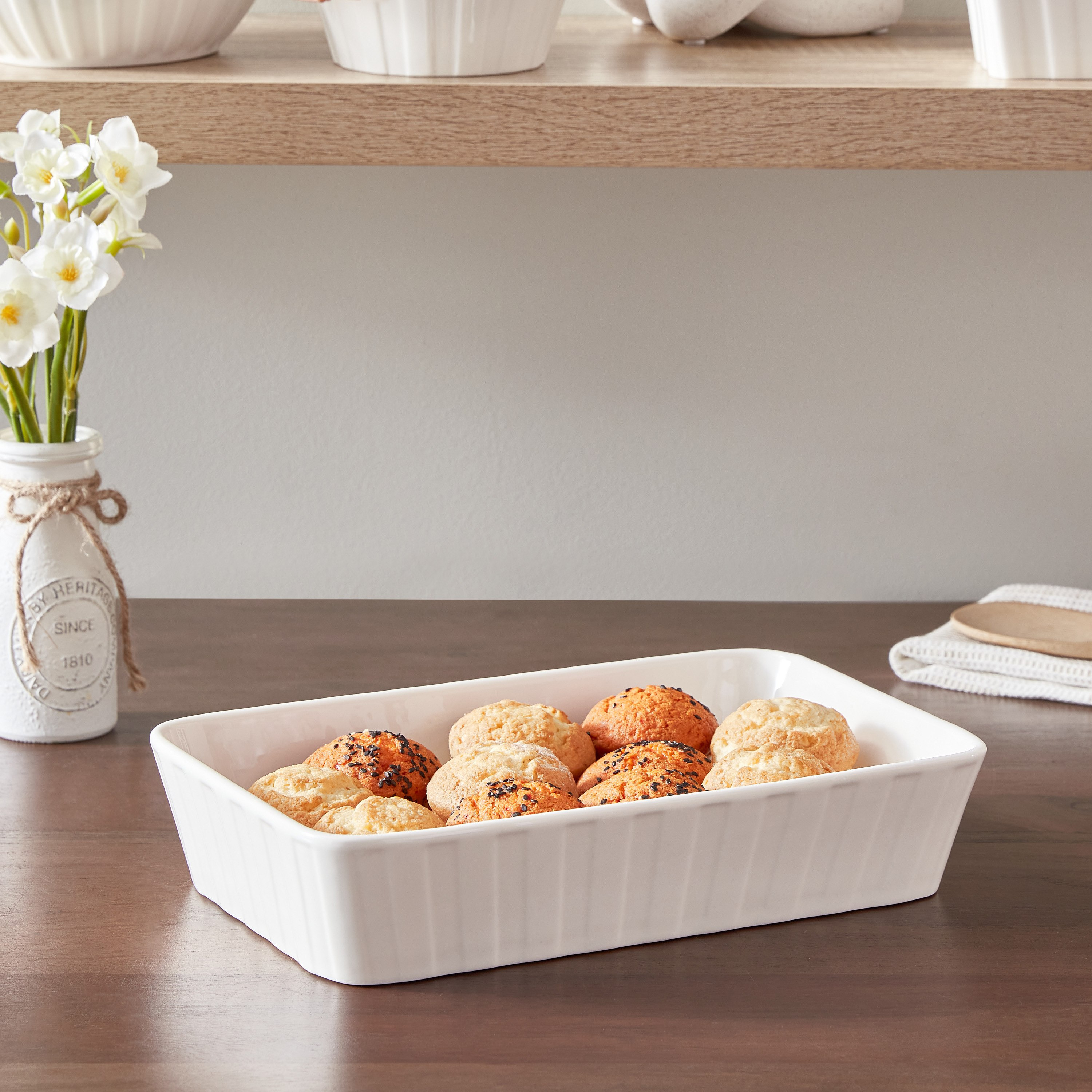 صحن مستطيل من سوبريم - 30x19x6.5 سم-hbxdecorandfurnishings-tabletop-serveware-image-1