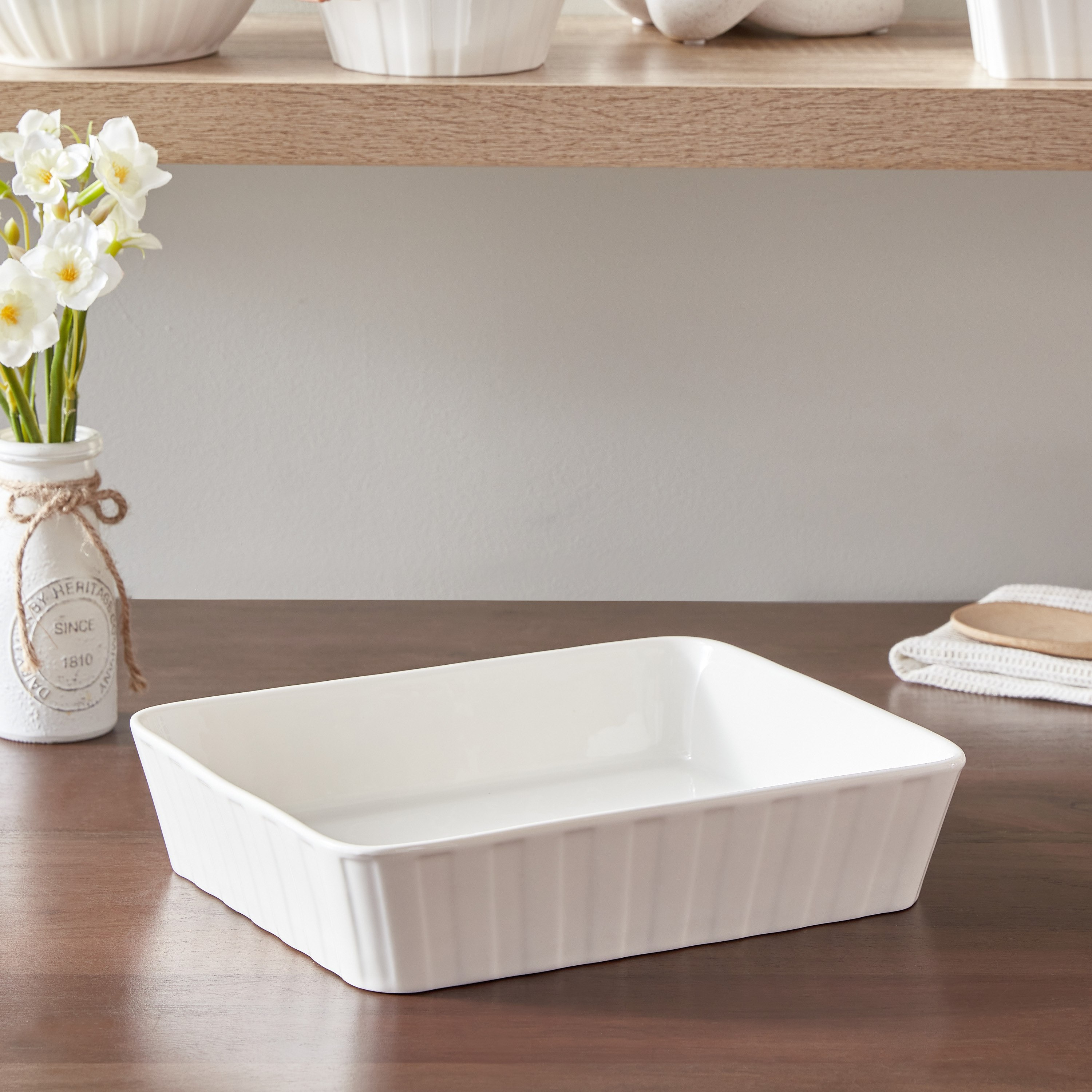 صحن مستطيل من سوبريم - 28x23x6.5 سم-hbxdecorandfurnishings-tabletop-serveware-image-2