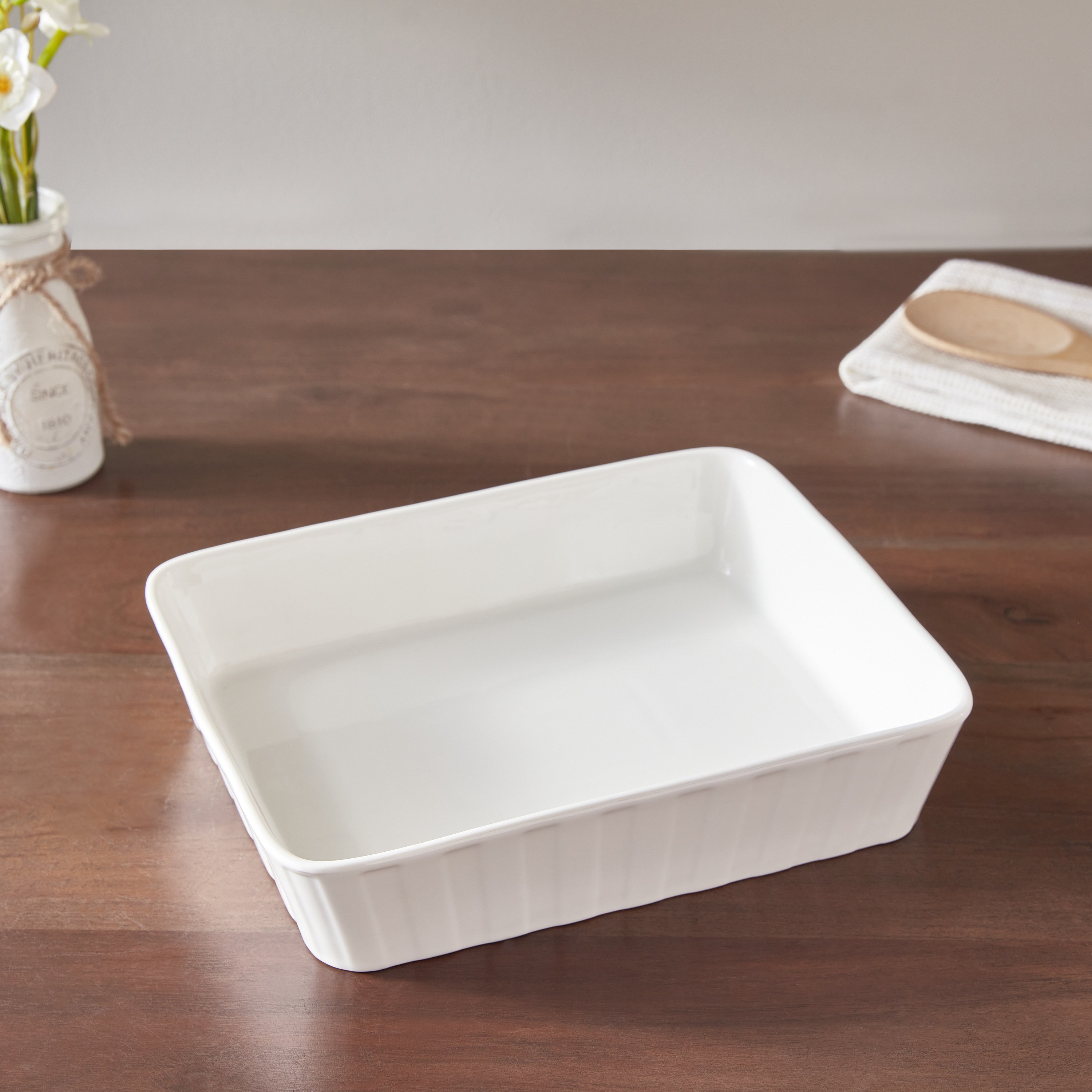 صحن مستطيل من سوبريم - 28x23x6.5 سم-hbxdecorandfurnishings-tabletop-serveware-image-3