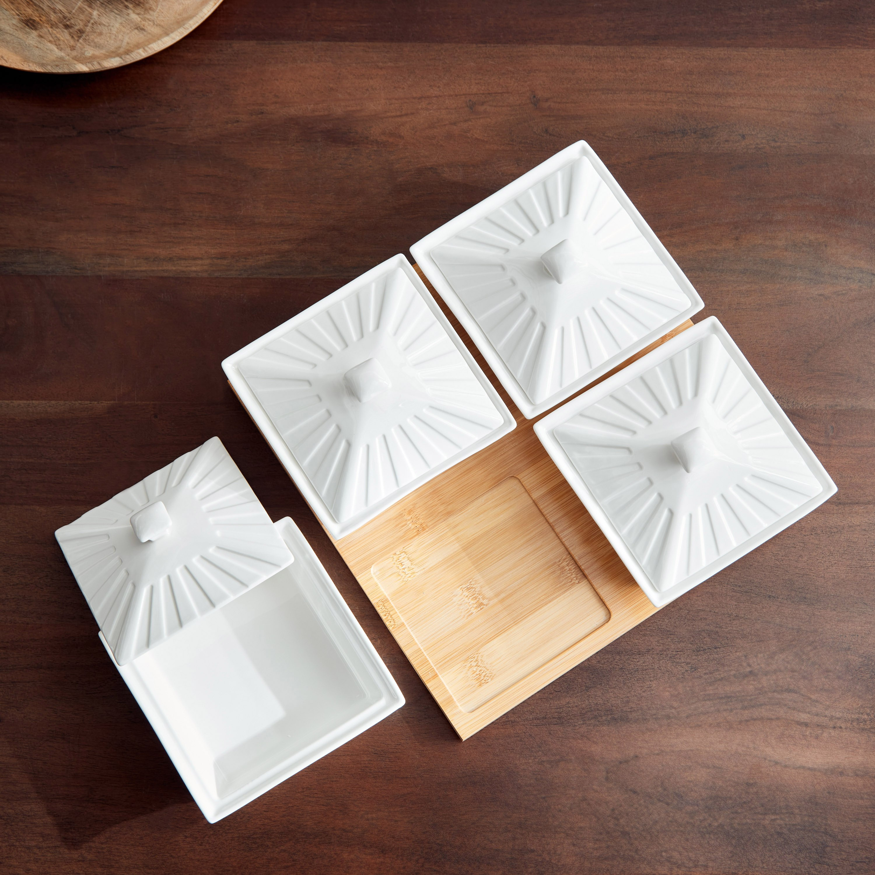 طقم تقديم 4 قطع مع صحن خيزران من سوبريم-hbxhomeware-hbxkitchen-image-2
