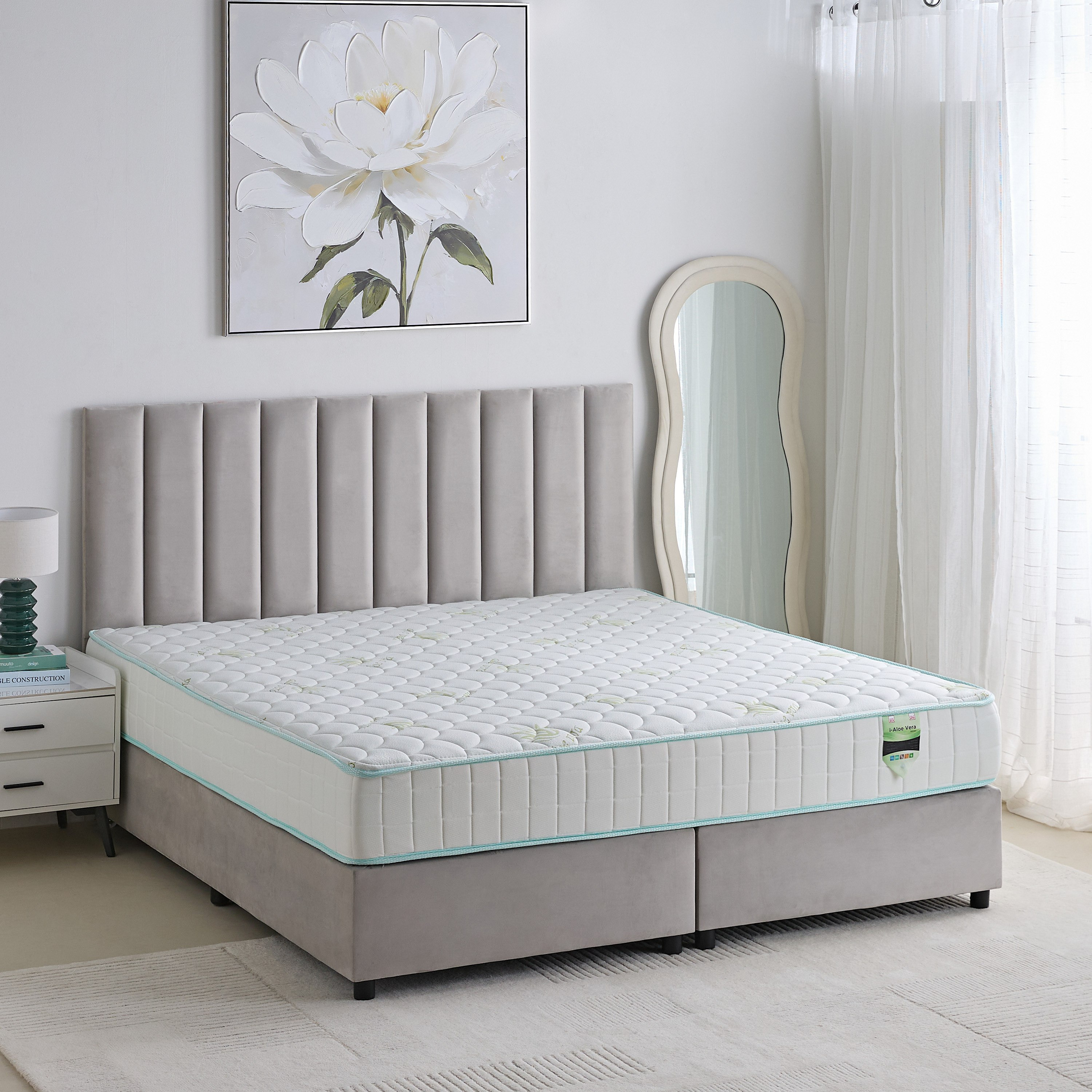 SleepNest iAloe Vera Medium Firm Pocket Spring Super King Mattress - 200x200x25 cm-PROMO_HB_UAE_HBX10_250526-image-2