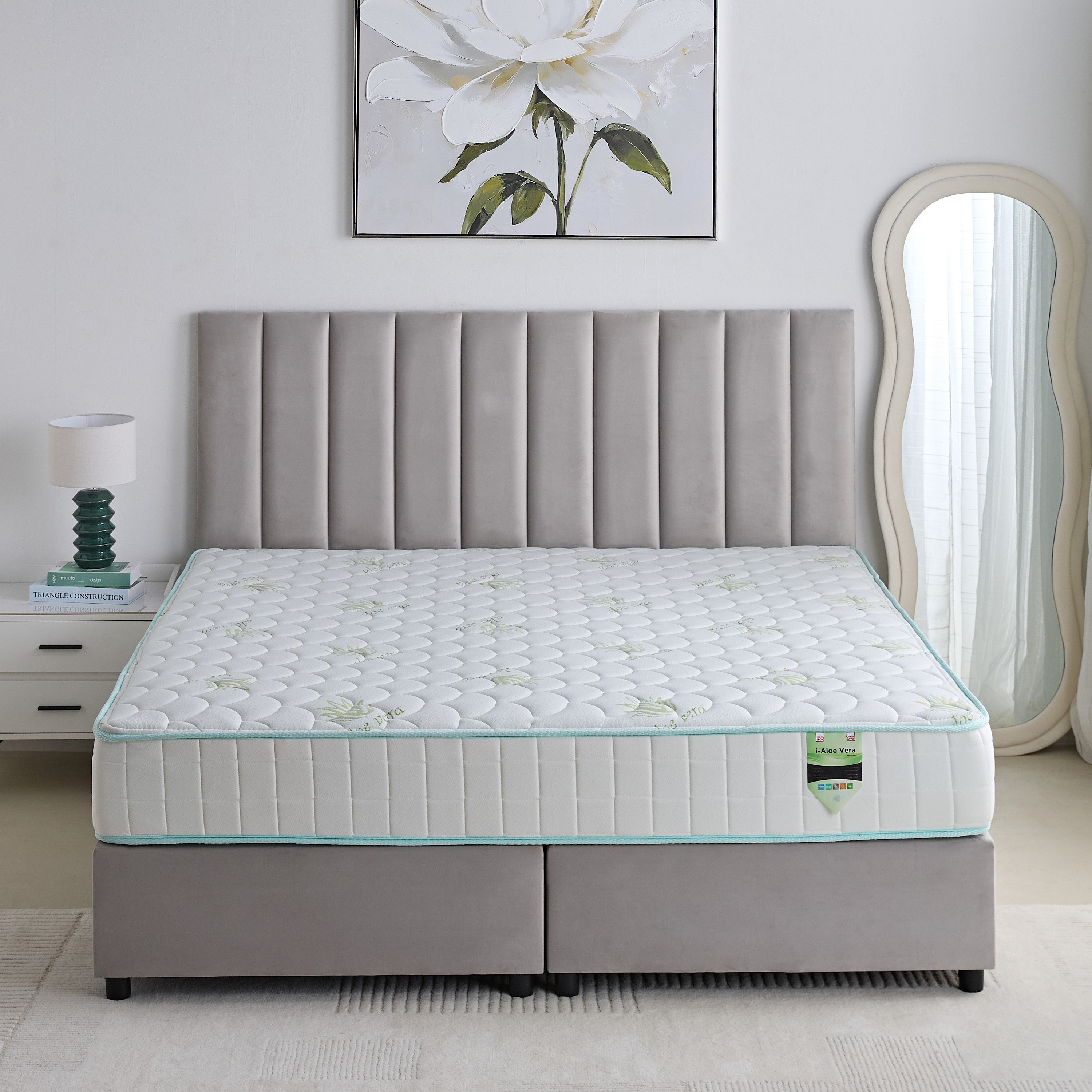 SleepNest iAloe Vera Medium Firm Pocket Spring Super King Mattress - 200x200x25 cm-PROMO_HB_UAE_HBX10_250526-image-3