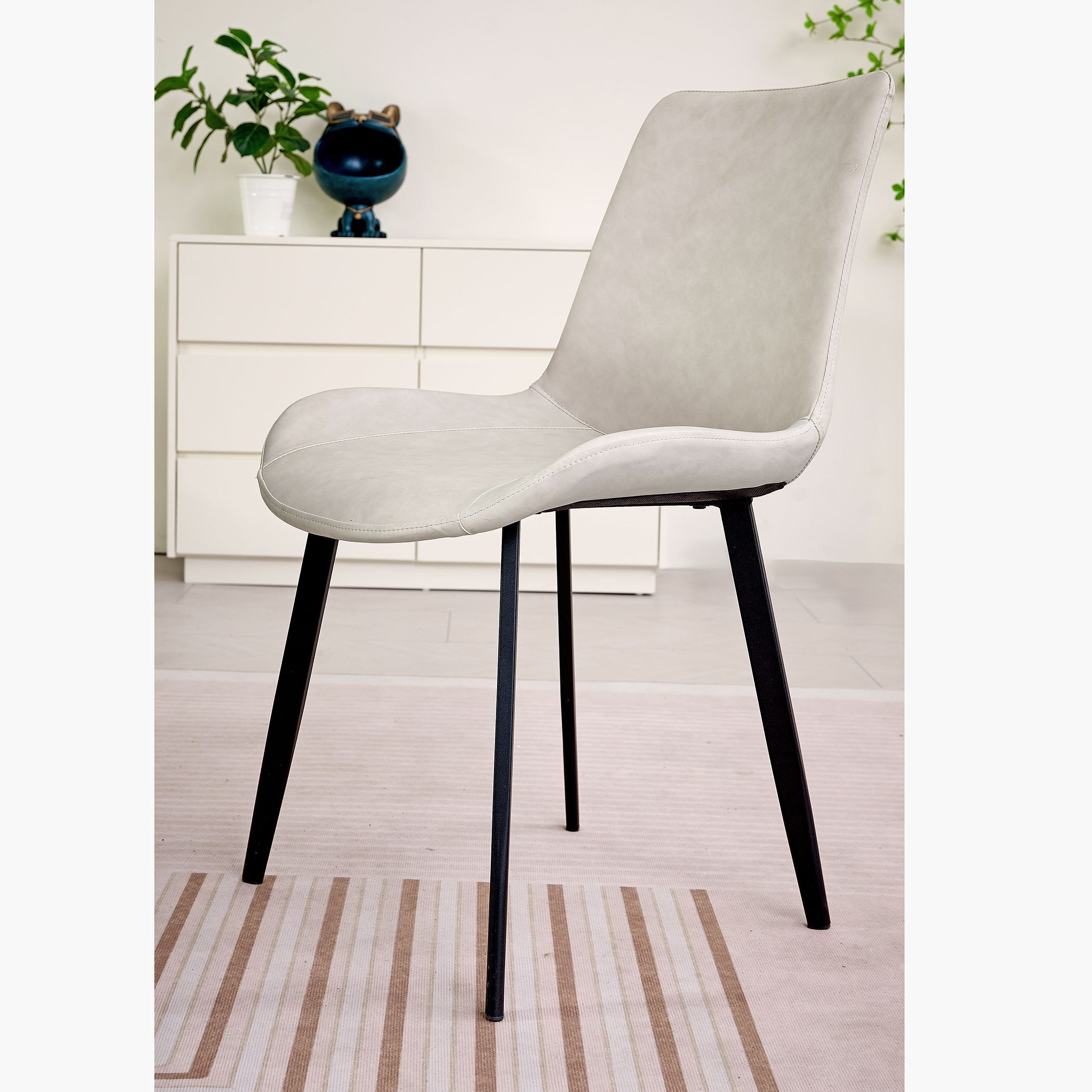 طاولة سفرة 6 مقاعد من الحجر الملبد من مارويل-hbxfurniture-diningtablesandsets-diningsets-sixseater-image-3