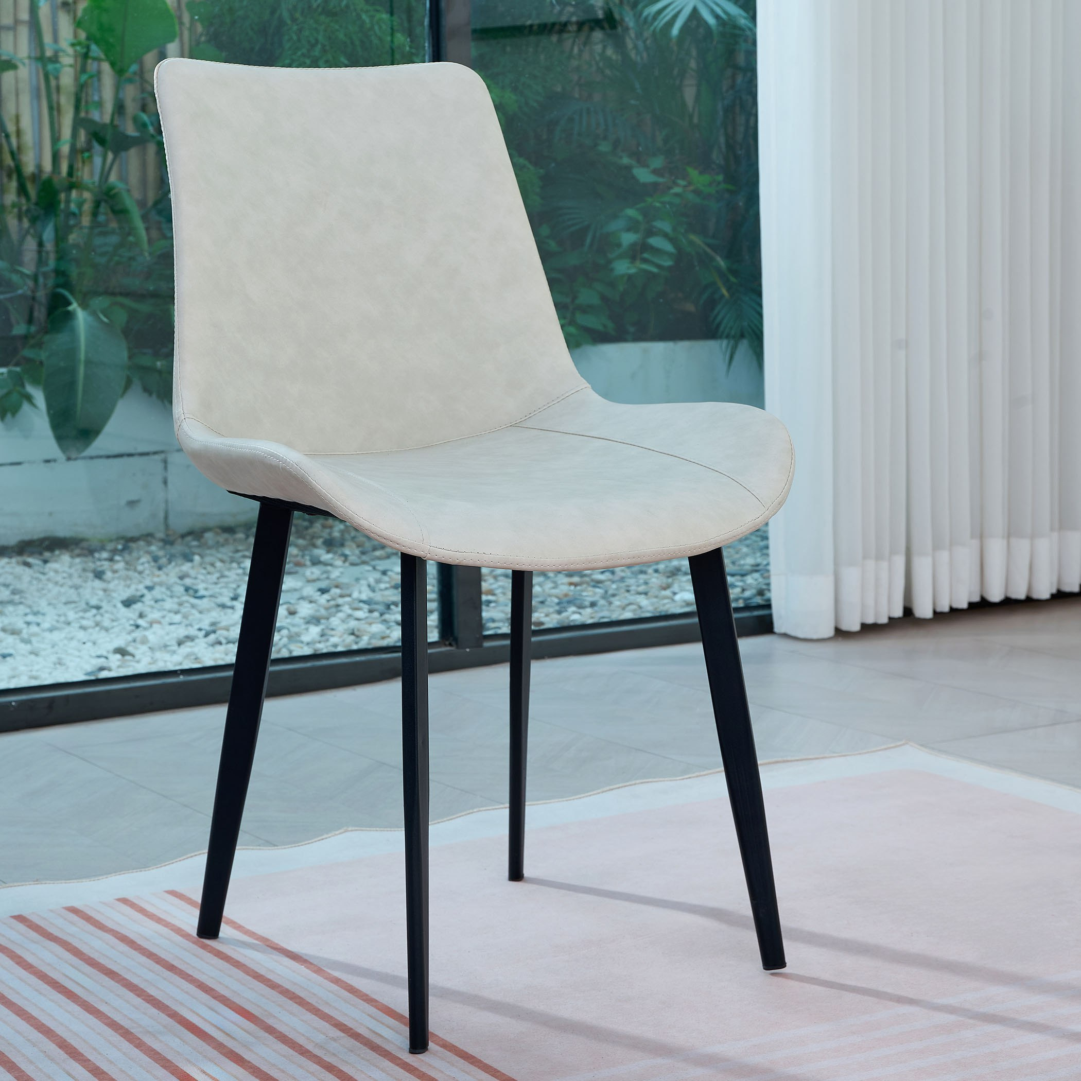 طاولة سفرة 6 مقاعد من الحجر الملبد من مارويل-hbxfurniture-diningtablesandsets-diningsets-sixseater-image-7