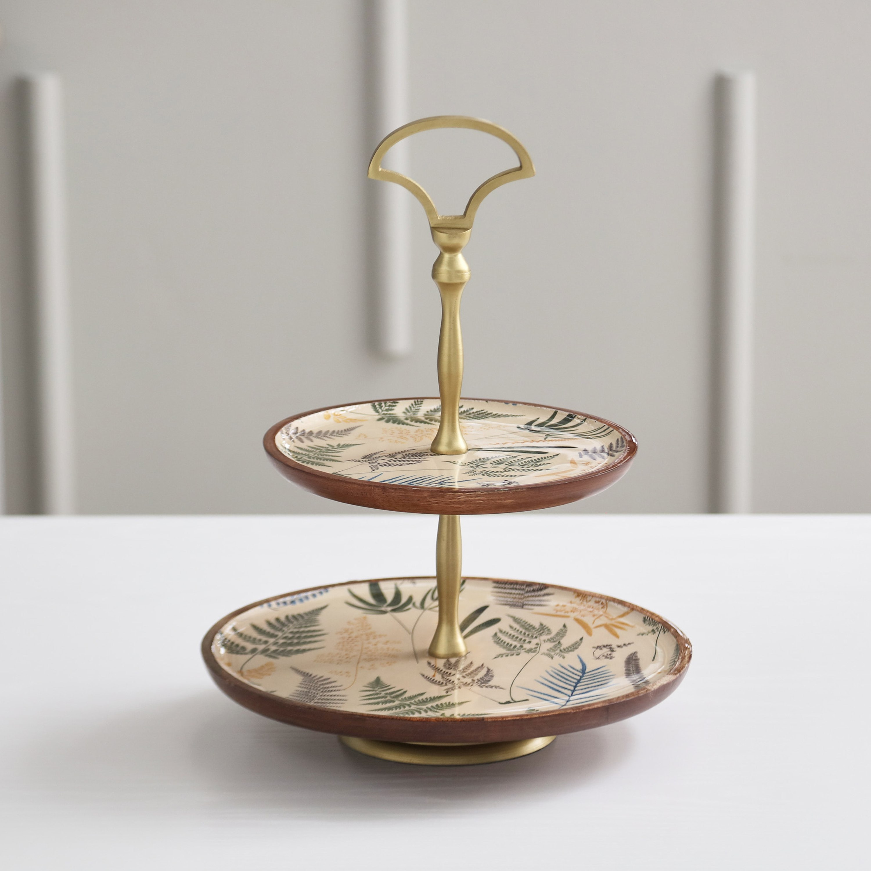 حامل كيك خشب طابقين من بوتانيكا-hbxdecorandfurnishings-tabletop-serveware-image-2