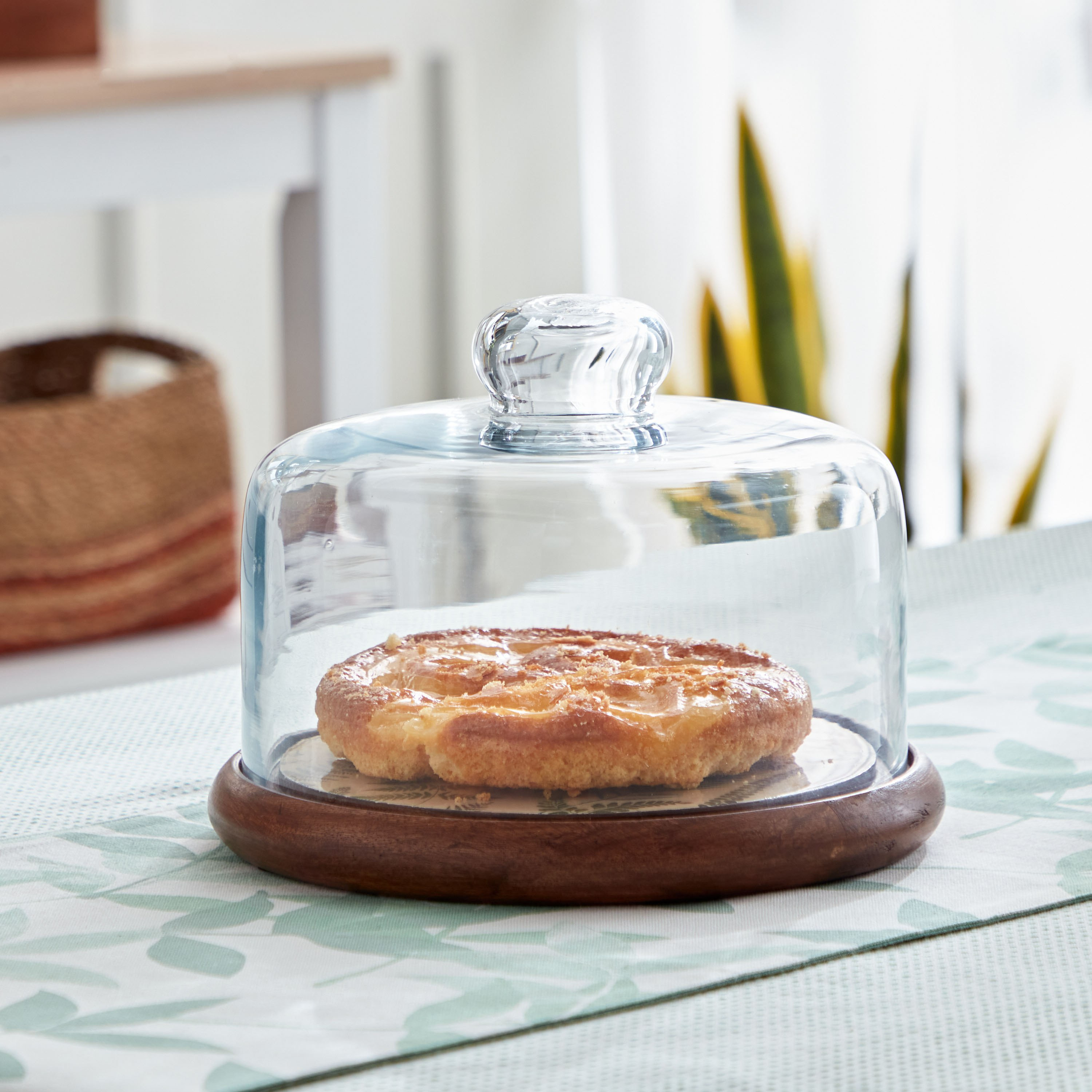 Cake stand with cloche sale