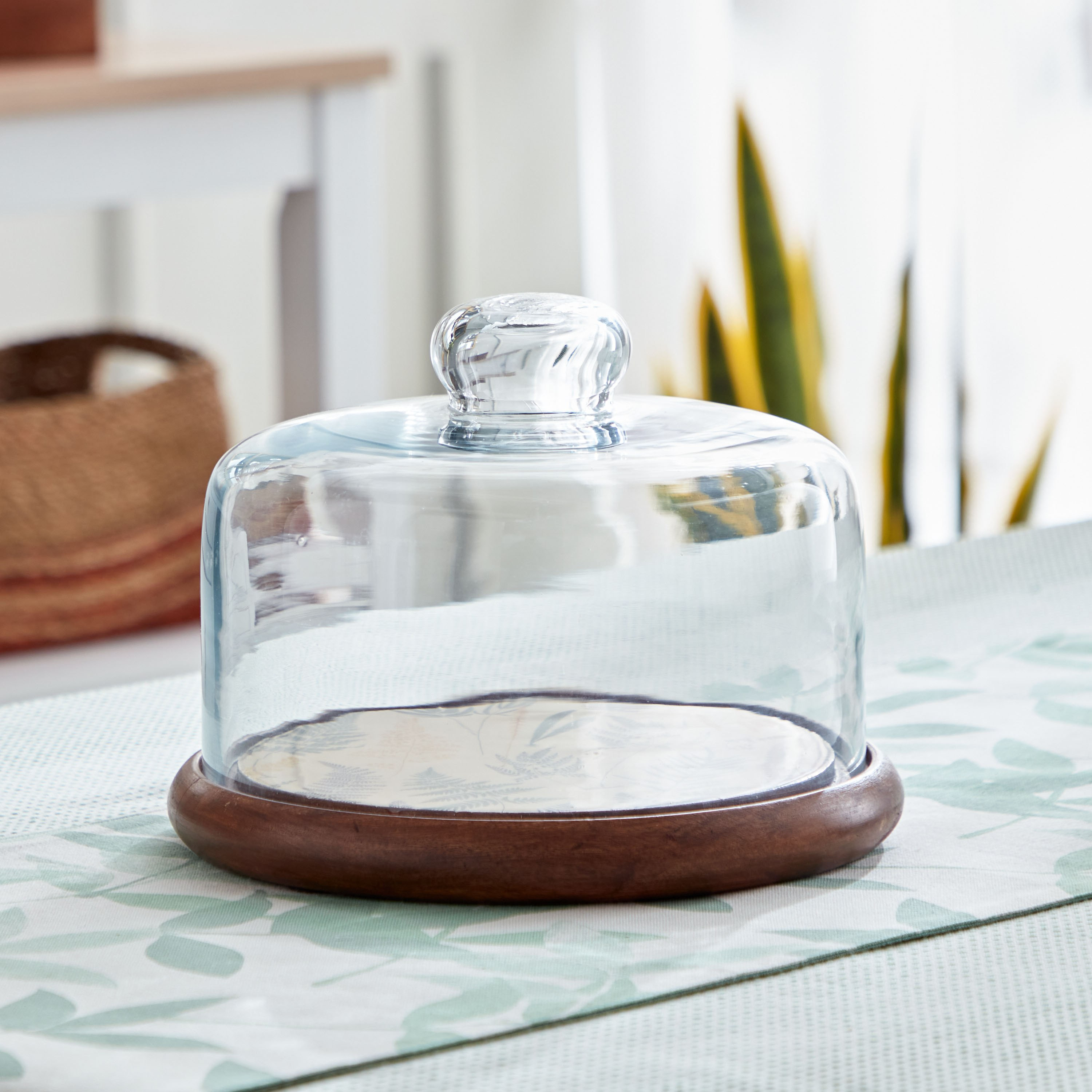 حامل كيك خشب مع غطاء زجاج من بوتانيكا-hbxdecorandfurnishings-tabletop-serveware-image-2