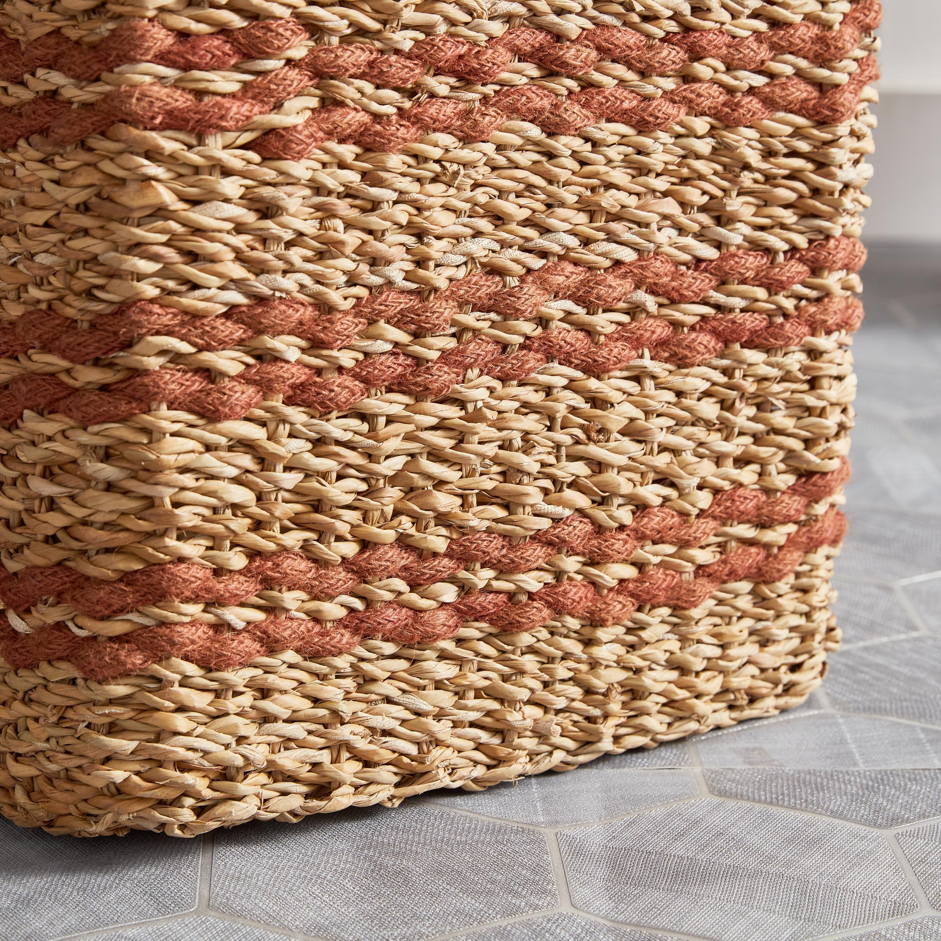 صندوق مكعب أسطواني من ناتشورالوم - 33x32x32 سم-hbxbedroom-bedroomaccessories-bedroomstorage-image-4
