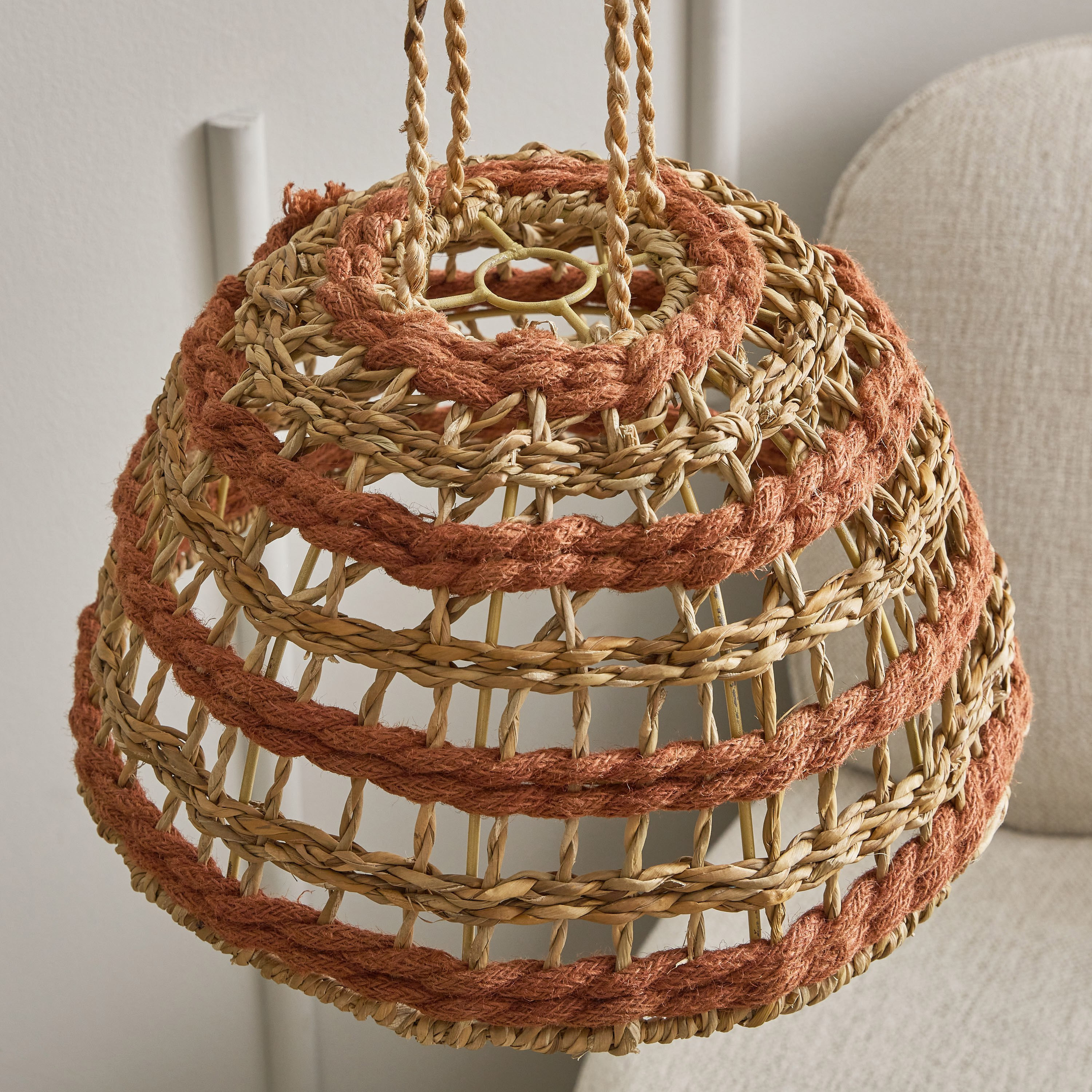 Naturaloom Rattan Hanging Lamp with Metal Holder - 35x35x110 cm-PROMO_HB_AE_B2G2_011025-image-4