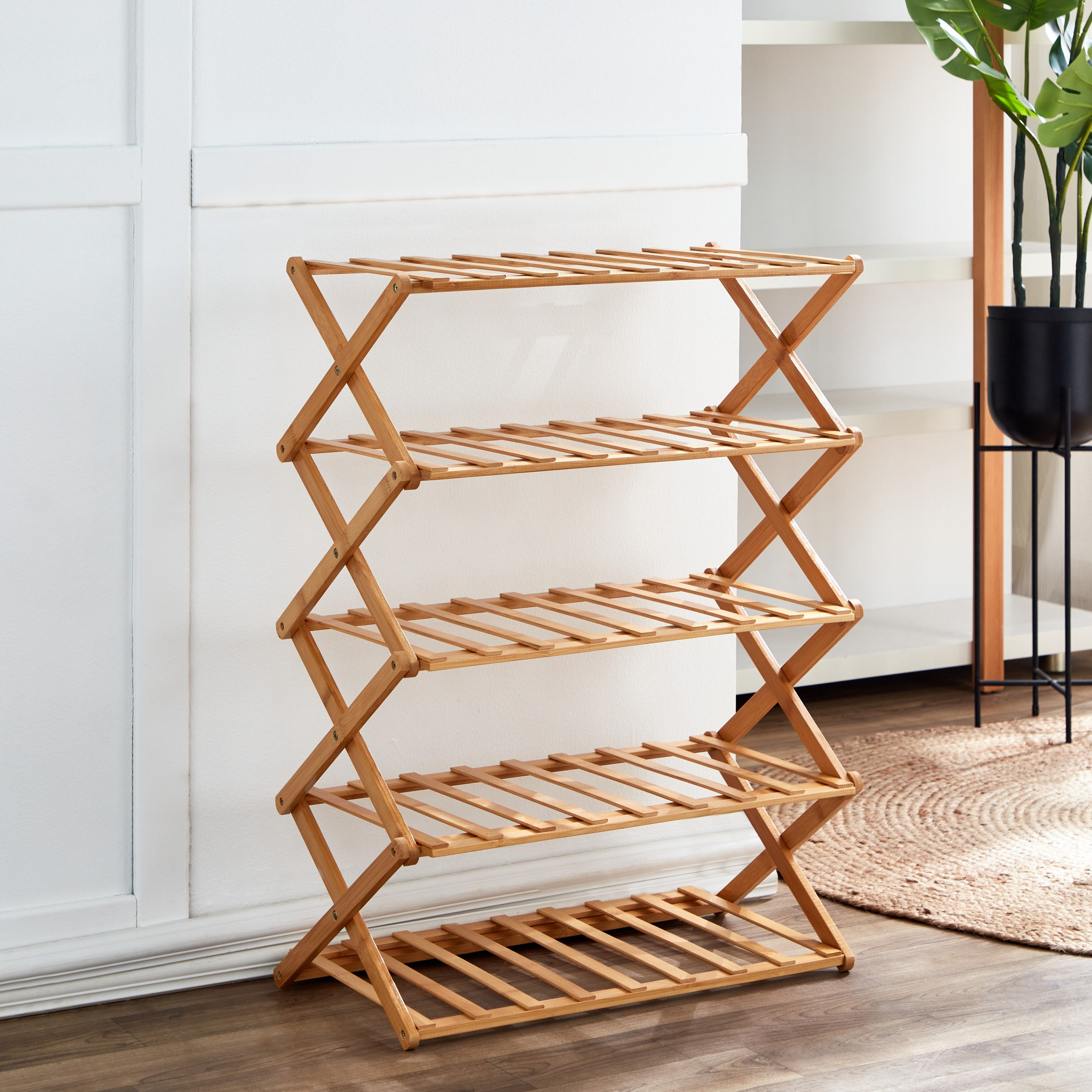 Natura 5-Tier Foldable Shoe Rack-hbxhomeware-hbxbathroom-image-3
