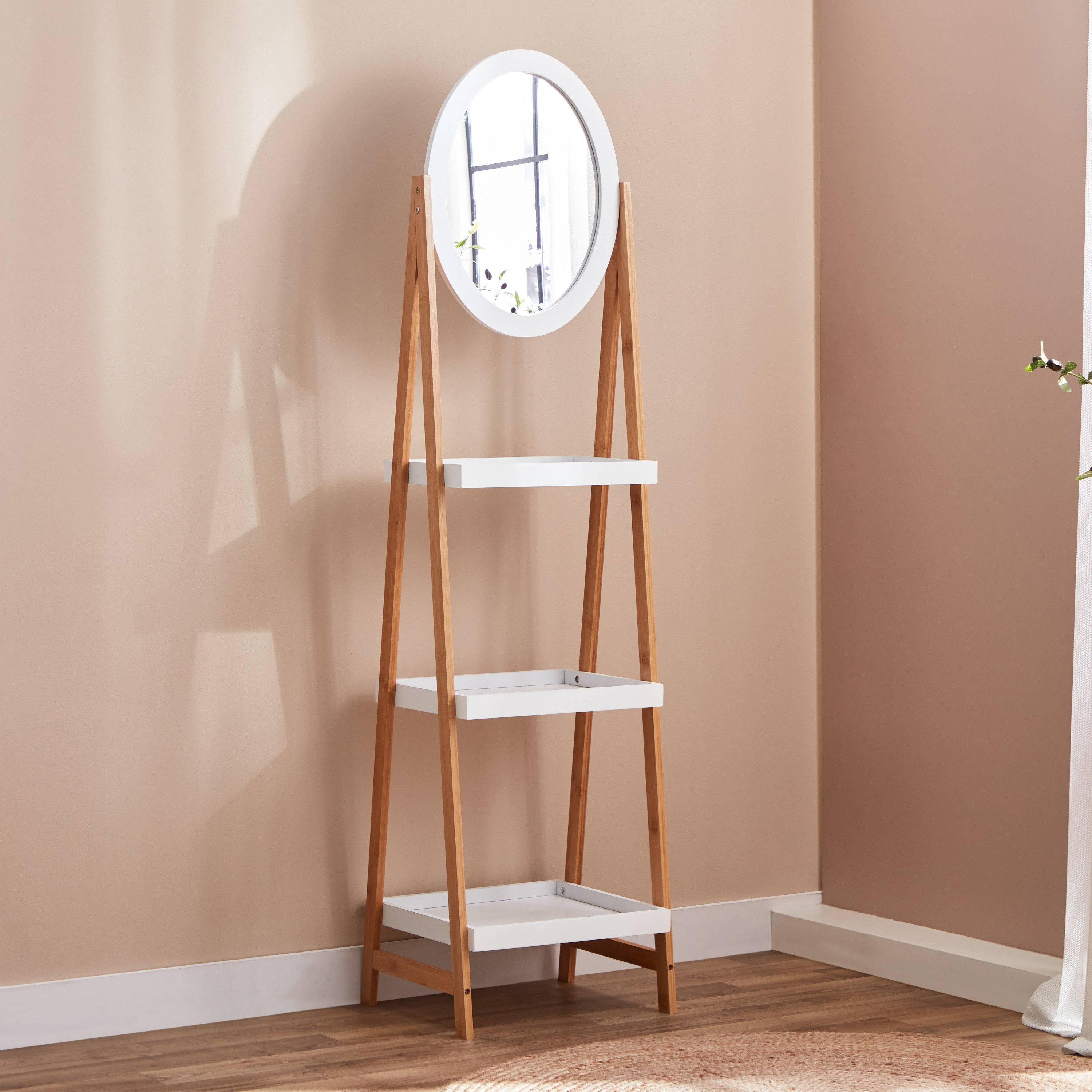 Lexus 3-Tier Storage Shelf with Mirror-hbxbathroom-bathroomstorage-towelholdersandstands-image-2