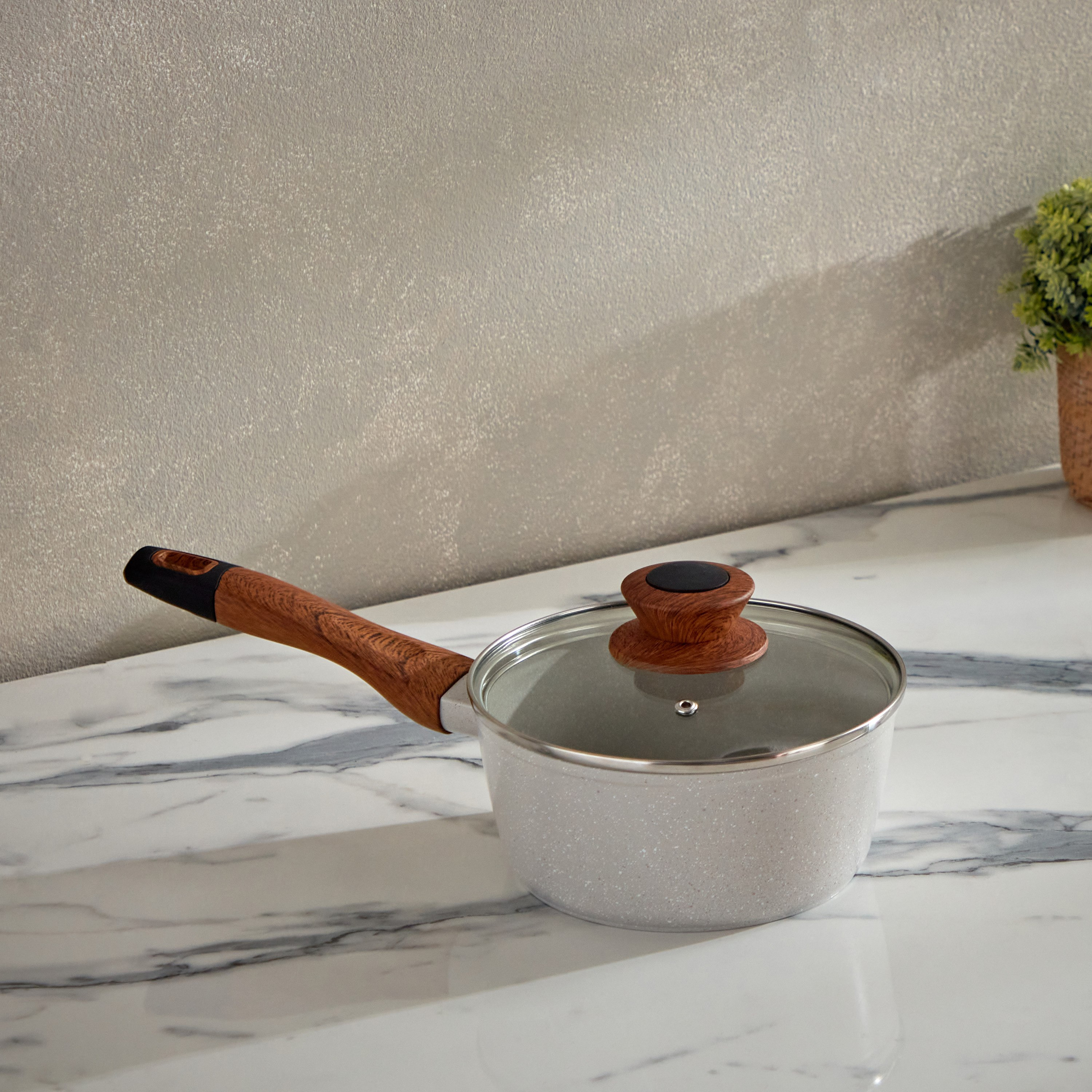 مقلاة صلصة بقاعدة حث بغطاء مع حامل من لا ناتورا - 18 سم-hbxhomeware-hbxkitchen-image-1