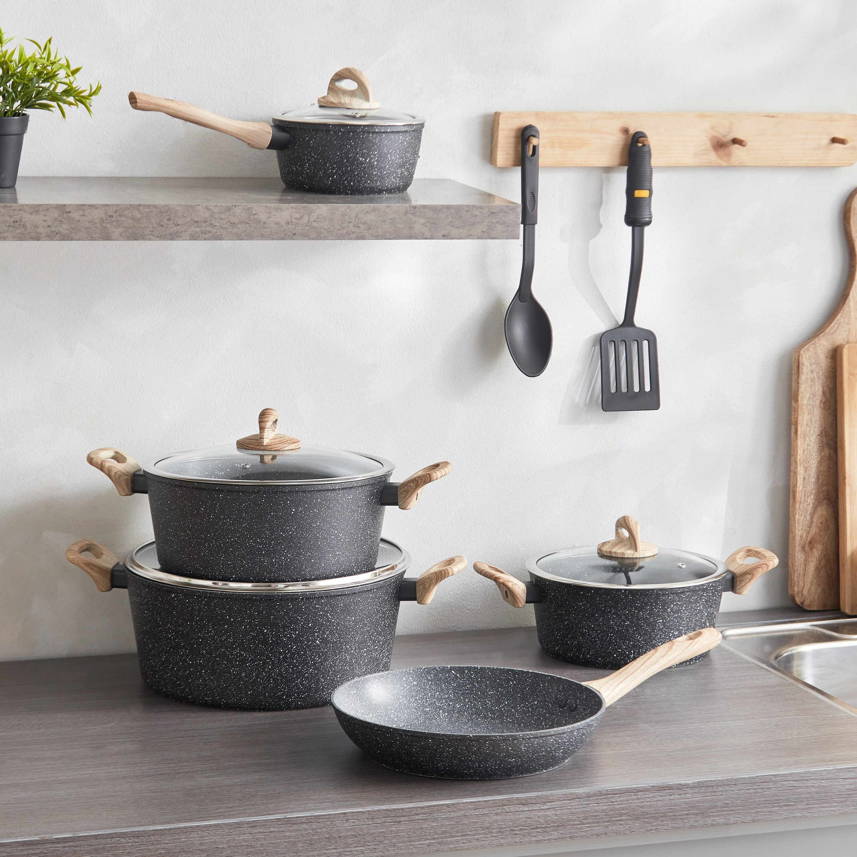 Nevada 11-Piece Forged Non-Stick Cookware Set-hbxhomeware-hbxkitchen-image-2