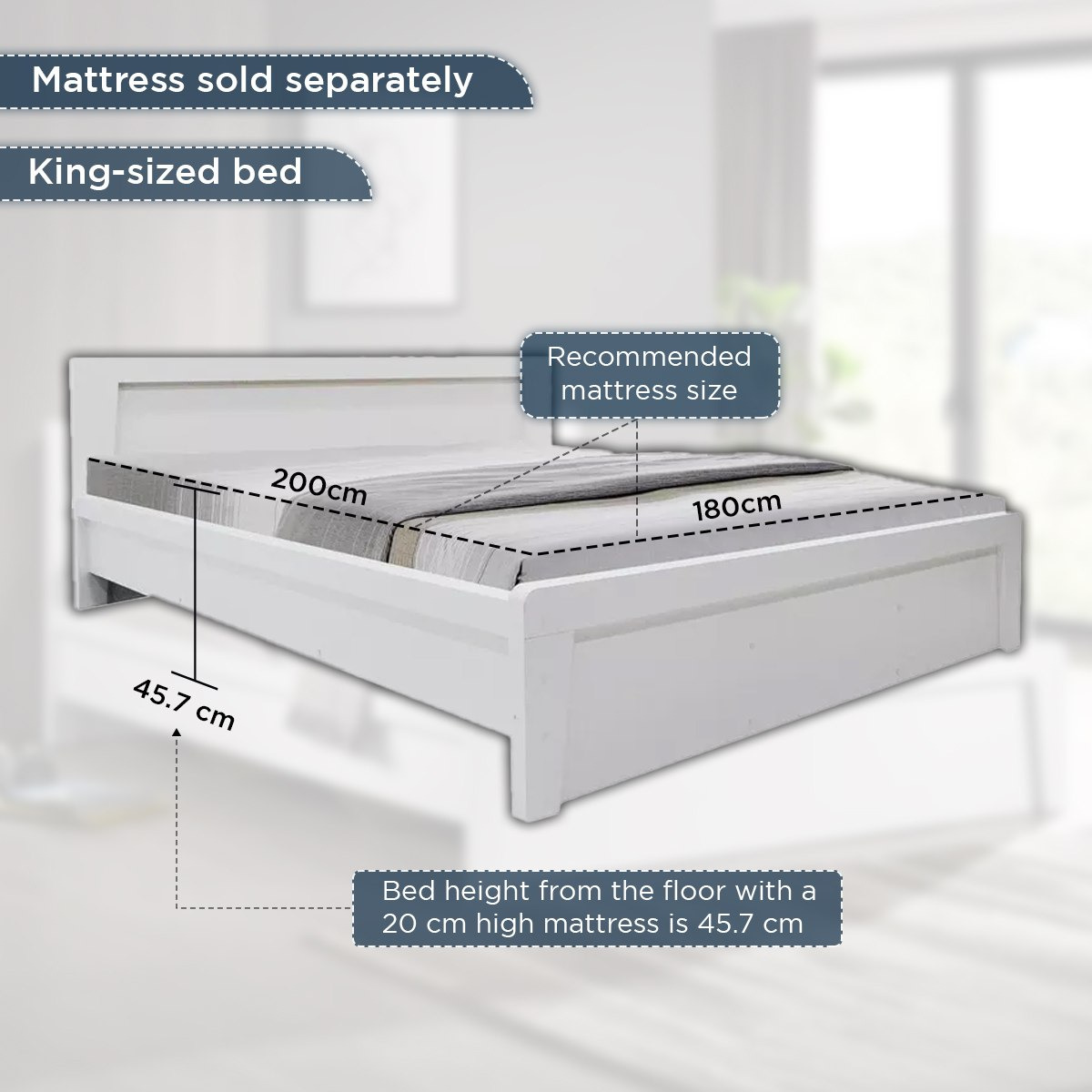 Kulltorp Plus New King Bed - 180x200 cm-hbxfurniture-bedsandbedsets-beds-image-15