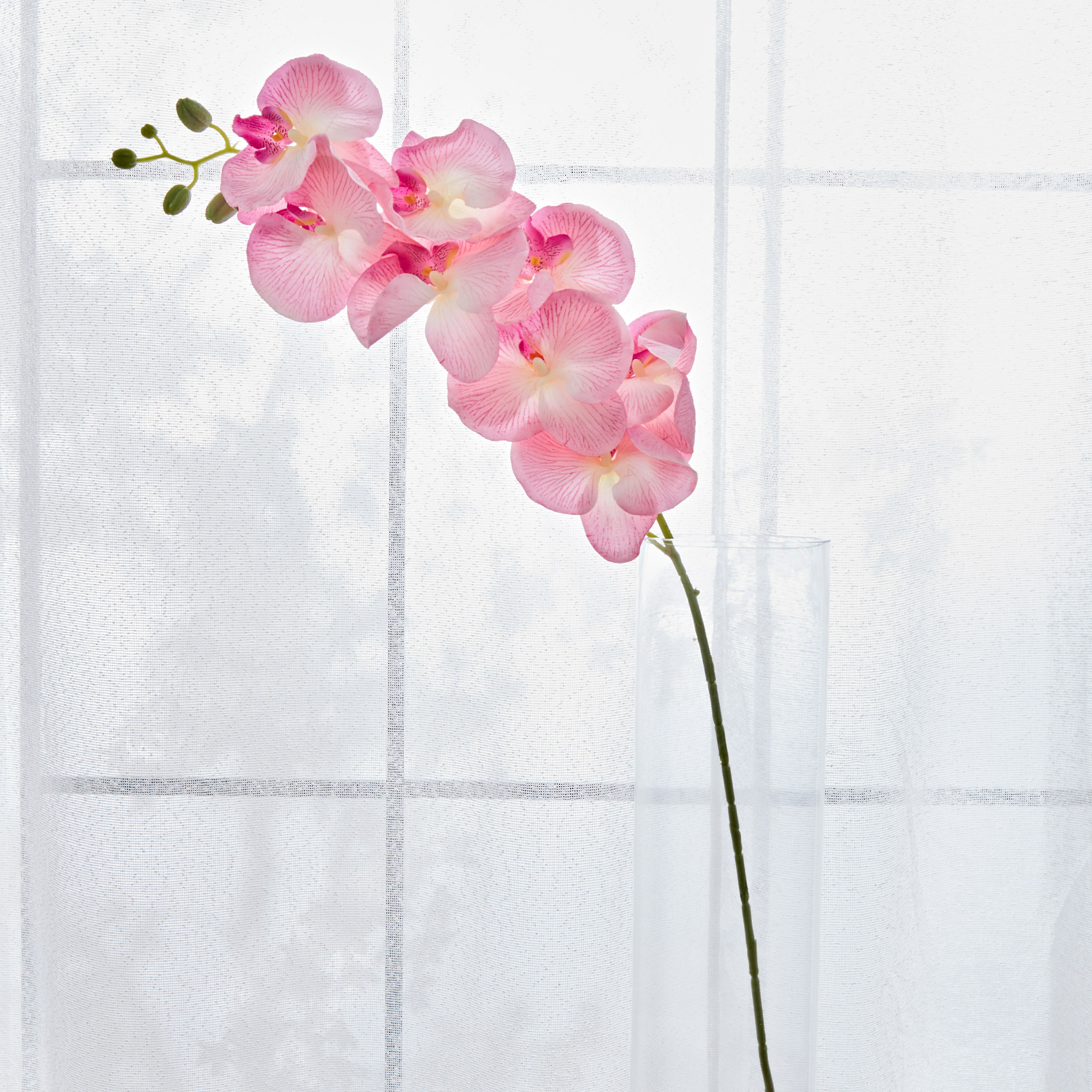 غصن زهرة الأوركيد الاستوائية - 100 سم-hbxdecorandfurnishings-homeaccessories-artificialflowersandplants-image-2