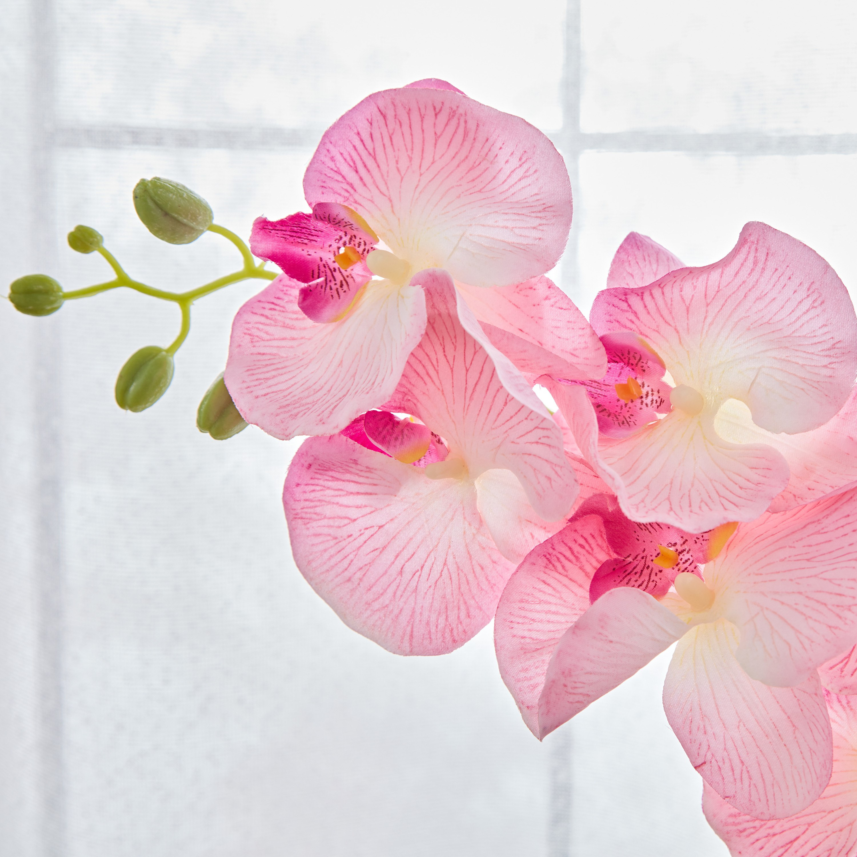 غصن زهرة الأوركيد الاستوائية - 100 سم-hbxdecorandfurnishings-homeaccessories-artificialflowersandplants-image-3