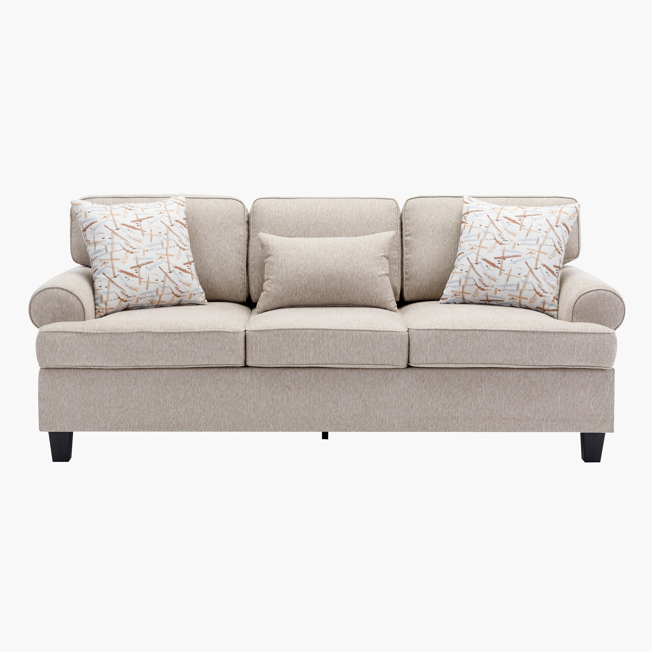 Manhattan Cambridge 3-Seater Fabric Sofa with 3 Throw Cushions-hbxlivingroom-sofasandarmchairs-sofas-image-3