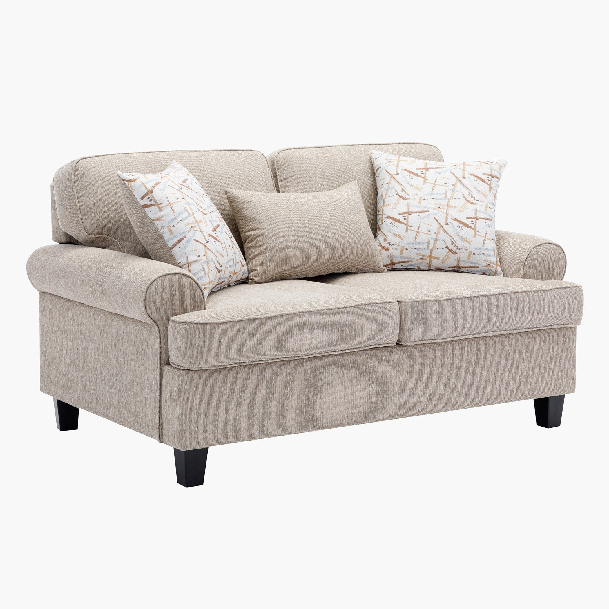Manhattan Cambridge 2-Seater Fabric Sofa with 3 Throw Cushions-hbxlivingroom-sofasandarmchairs-sofas-image-2