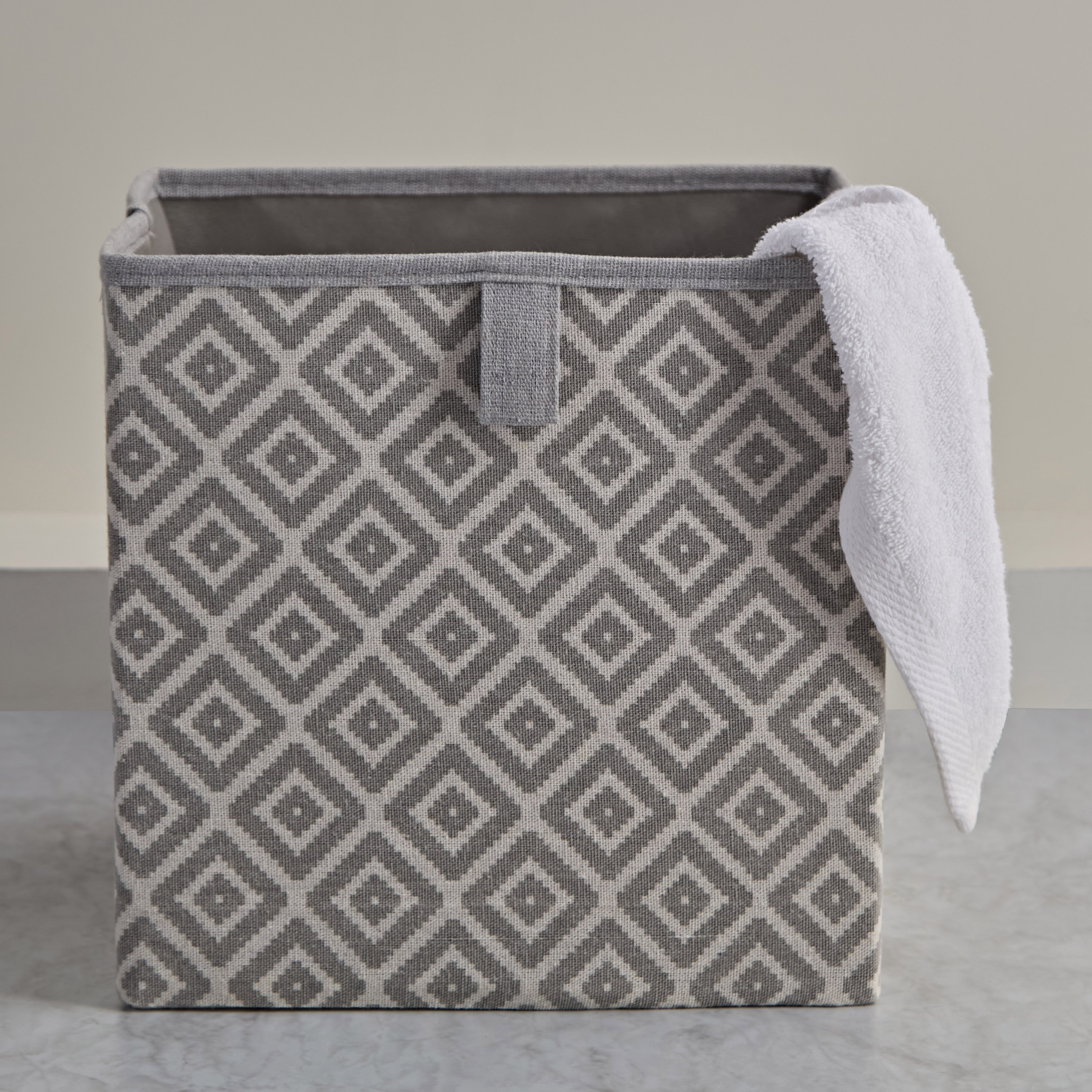 صندوق تخزين قماش رومبس من أركيد - 27x27x27 سم-hbxbedroom-bedroomaccessories-bedroomstorage-image-1