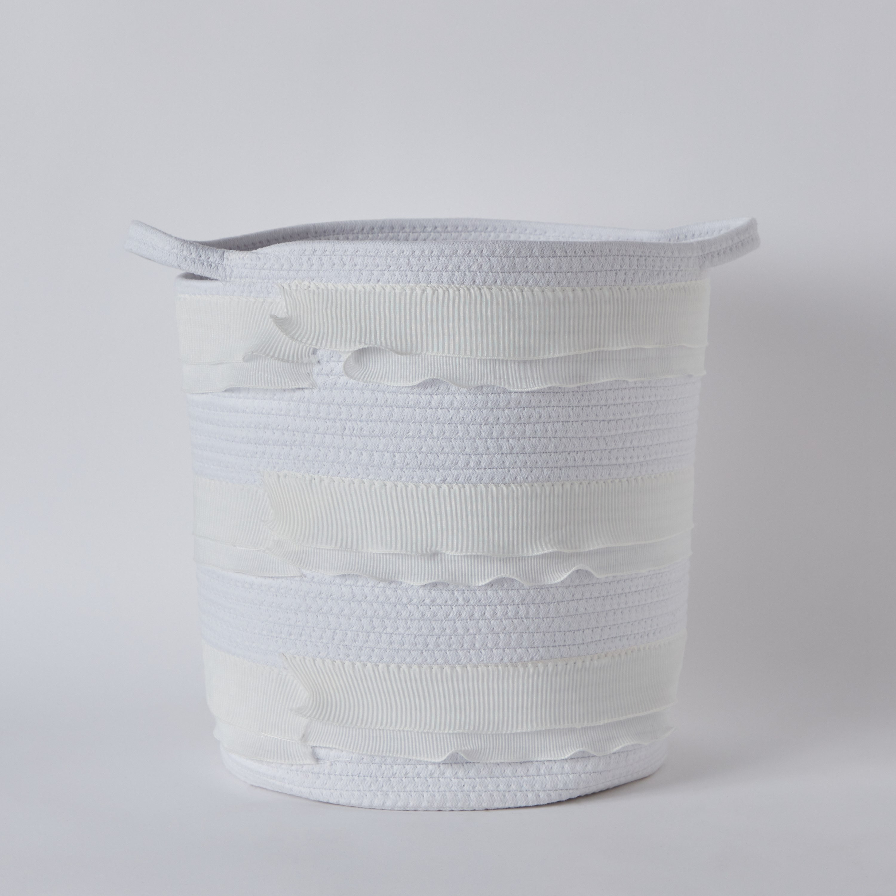 سلة غسيل مستديرة من الحبال القطنية من لورين - 35x40 سم-hbxbathroom-bathroomstorage-laundryhampers-image-5