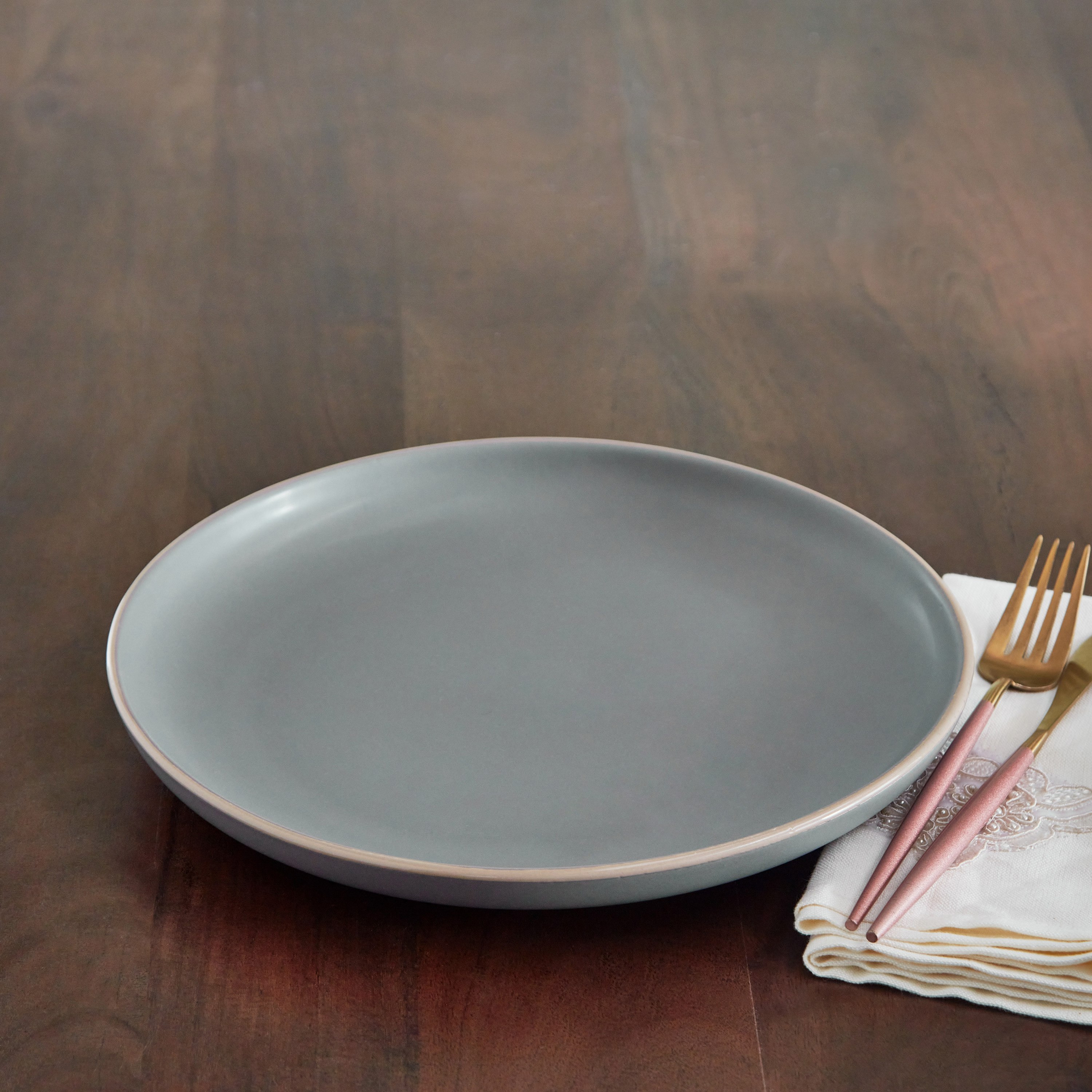 Olivia Stoneware Dinner Plate - 27 cm-hbxdecorandfurnishings-tabletop-crockery-image-1