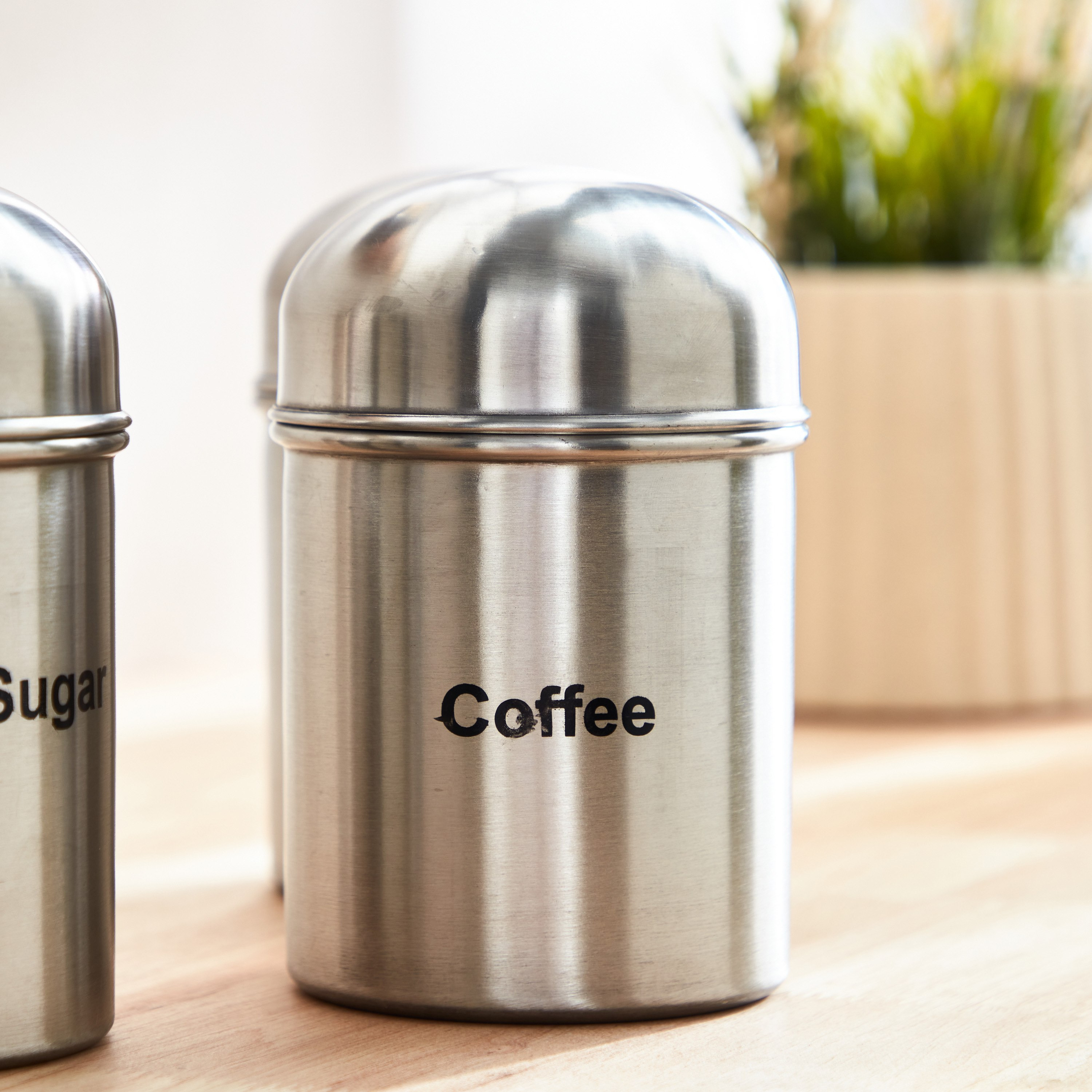 طقم حاويات شاي وقهوة وسكر فولاذ 3 قطع من بريميا - 600 مل-hbxhomeware-hbxkitchen-image-3