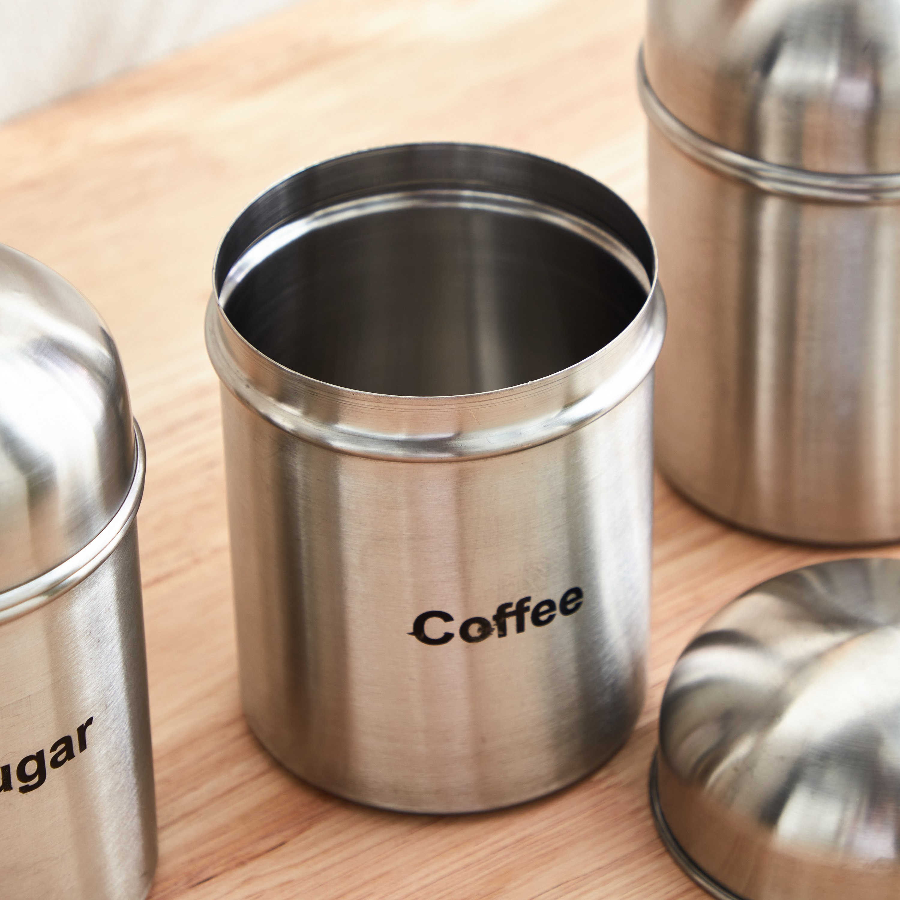 طقم حاويات شاي وقهوة وسكر فولاذ 3 قطع من بريميا - 600 مل-hbxhomeware-hbxkitchen-image-4