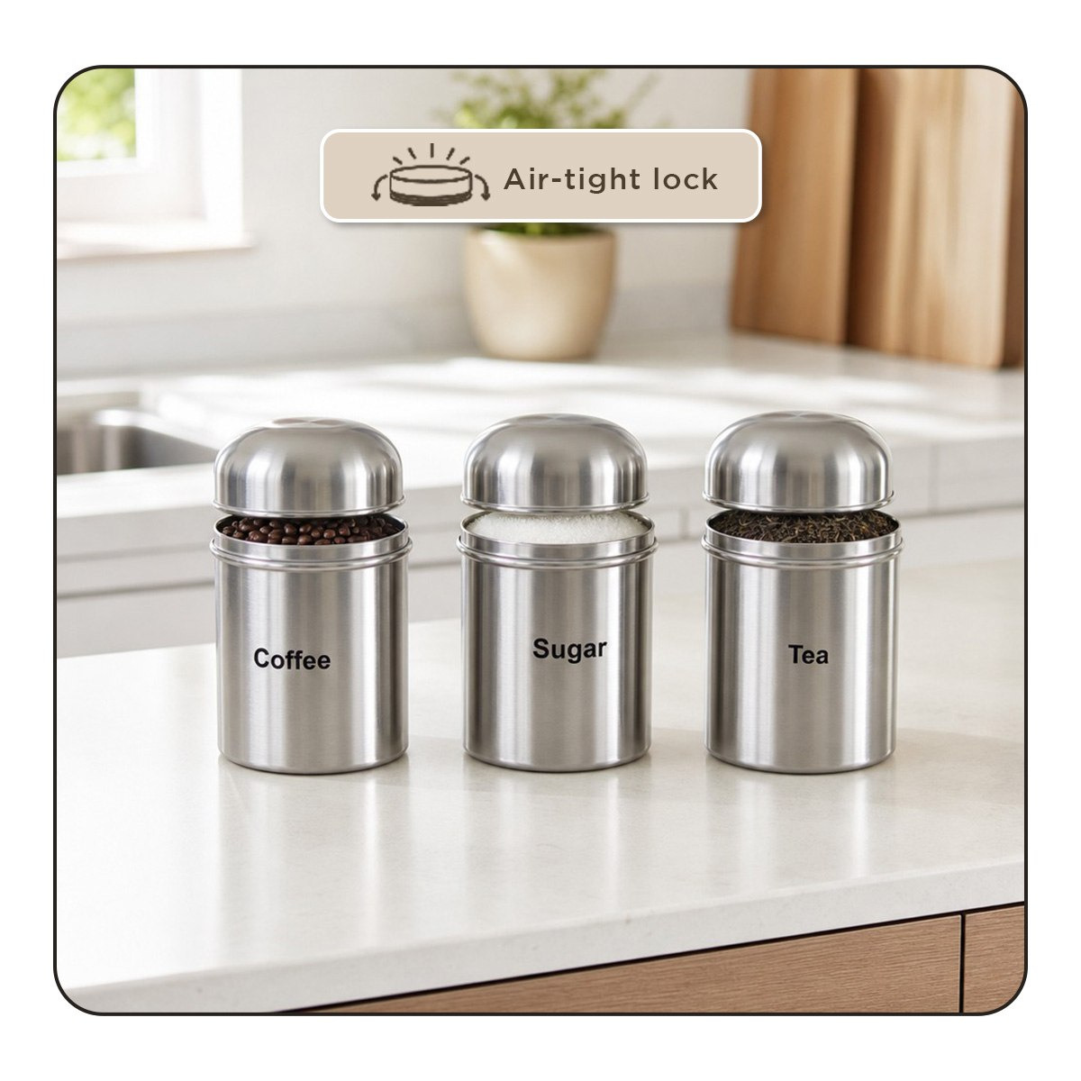 Premia 3-Piece Tea Coffee Sugar Steel Container Set - 600 ml-hbxhomeware-hbxkitchen-image-7