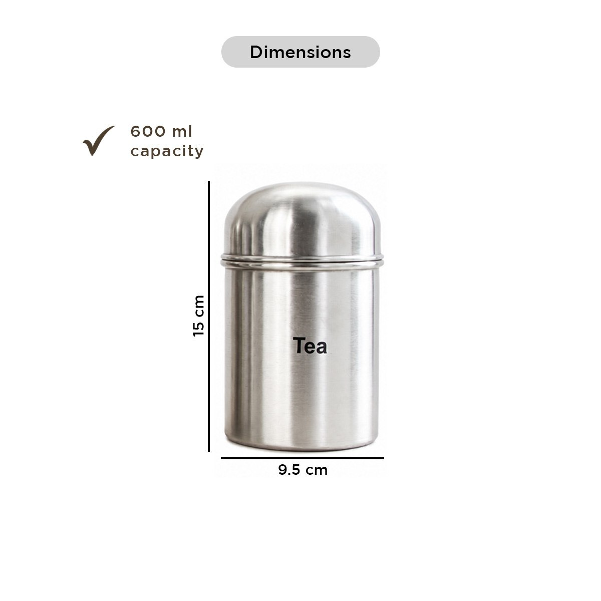 Premia 3-Piece Tea Coffee Sugar Steel Container Set - 600 ml-hbxhomeware-hbxkitchen-image-8