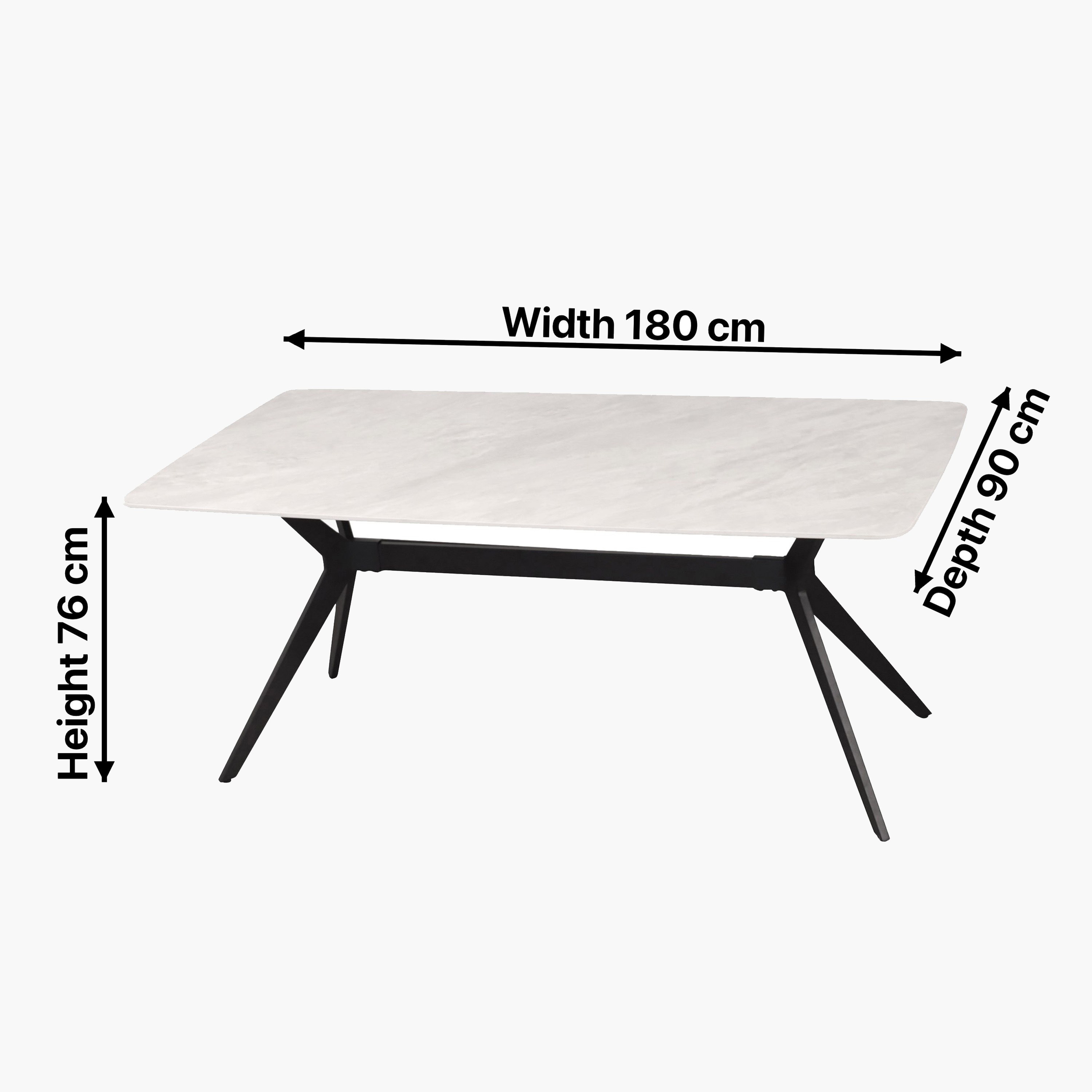 طقم طاولة سفرة لـ6 مقاعد من الحجر الملبد من لوسينا-hbxfurniture-diningtablesandsets-diningsets-sixseater-image-9