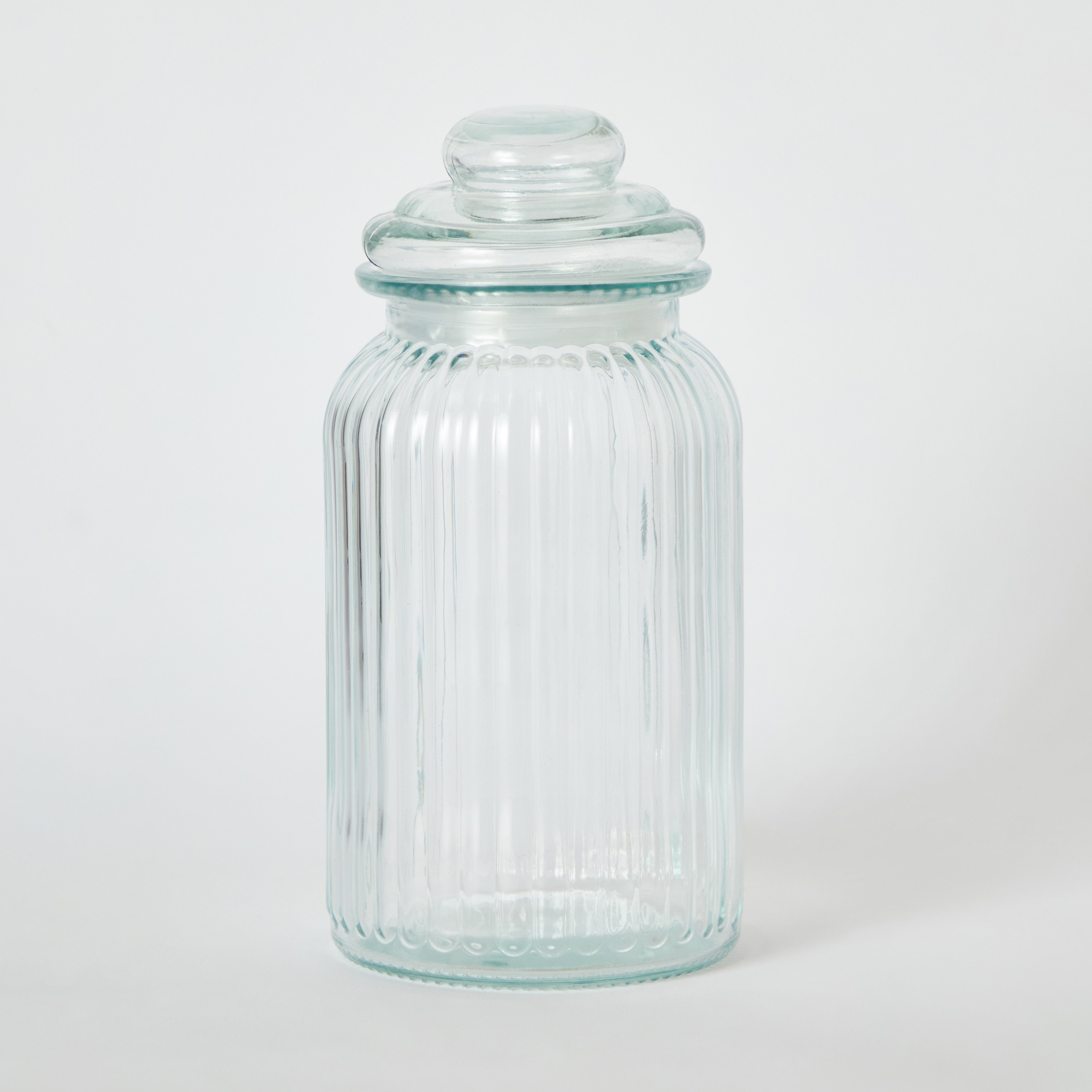 Essential Ribbed Glass Jar - 1.2 L-hbxhomeware-hbxkitchen-image-5