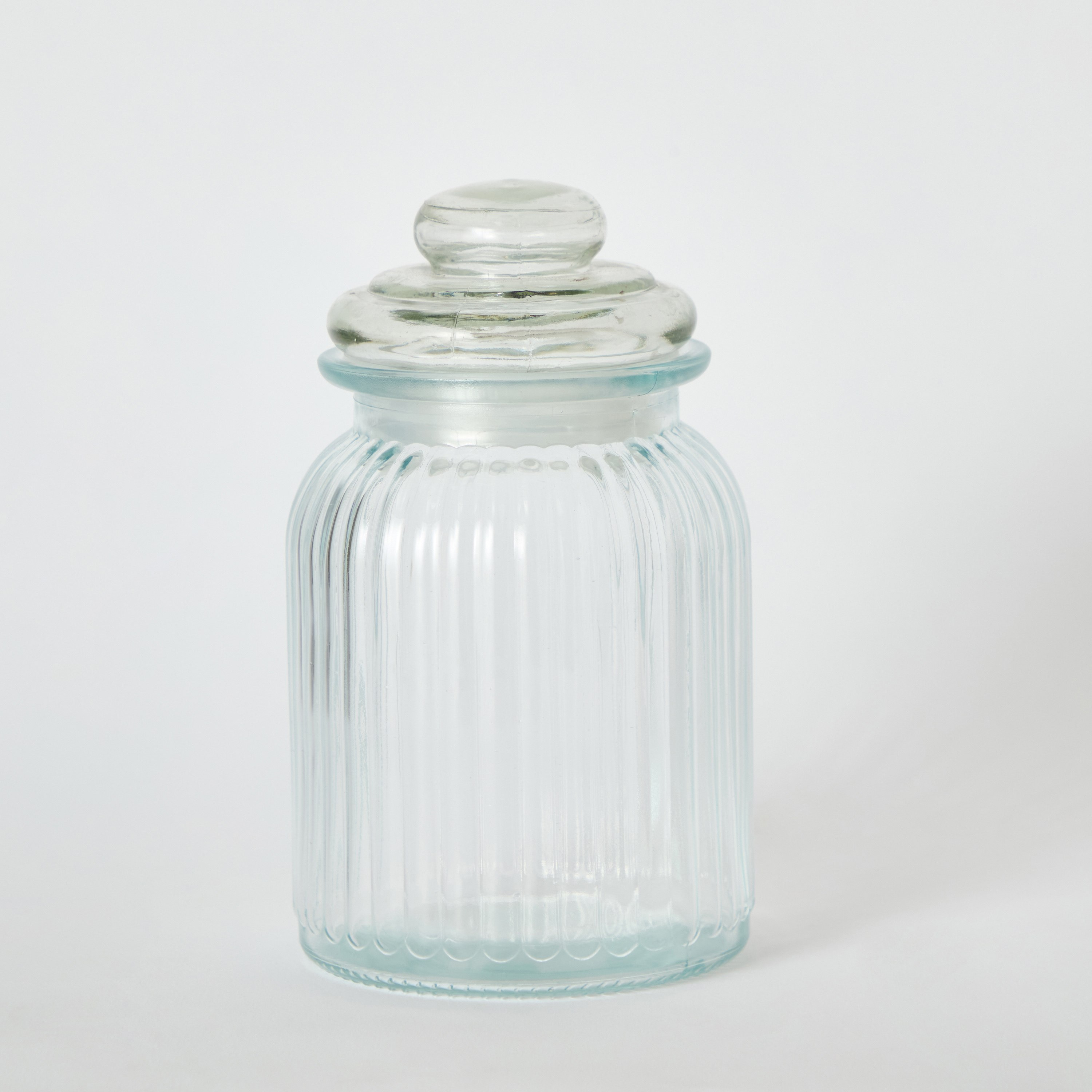 Essential Ribbed Glass Jar - 1 L-hbxhomeware-hbxkitchen-image-5