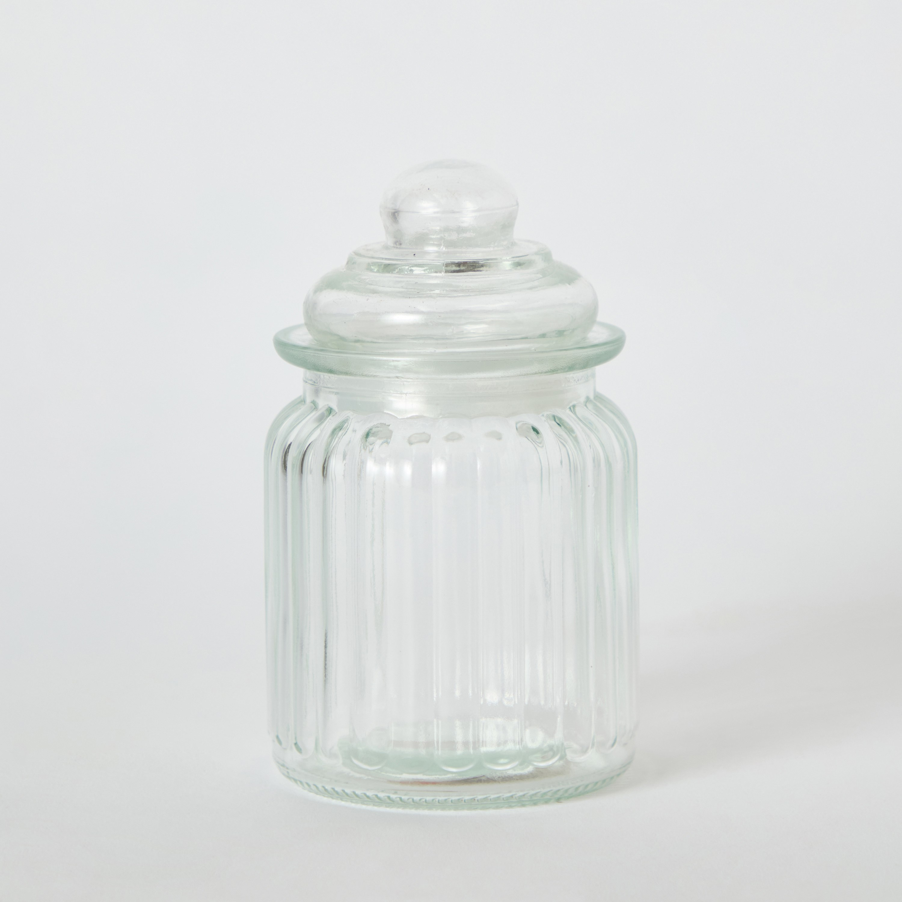 Essential Glass Ribbed Jar - 300 ml-hbxhomeware-hbxkitchen-image-5