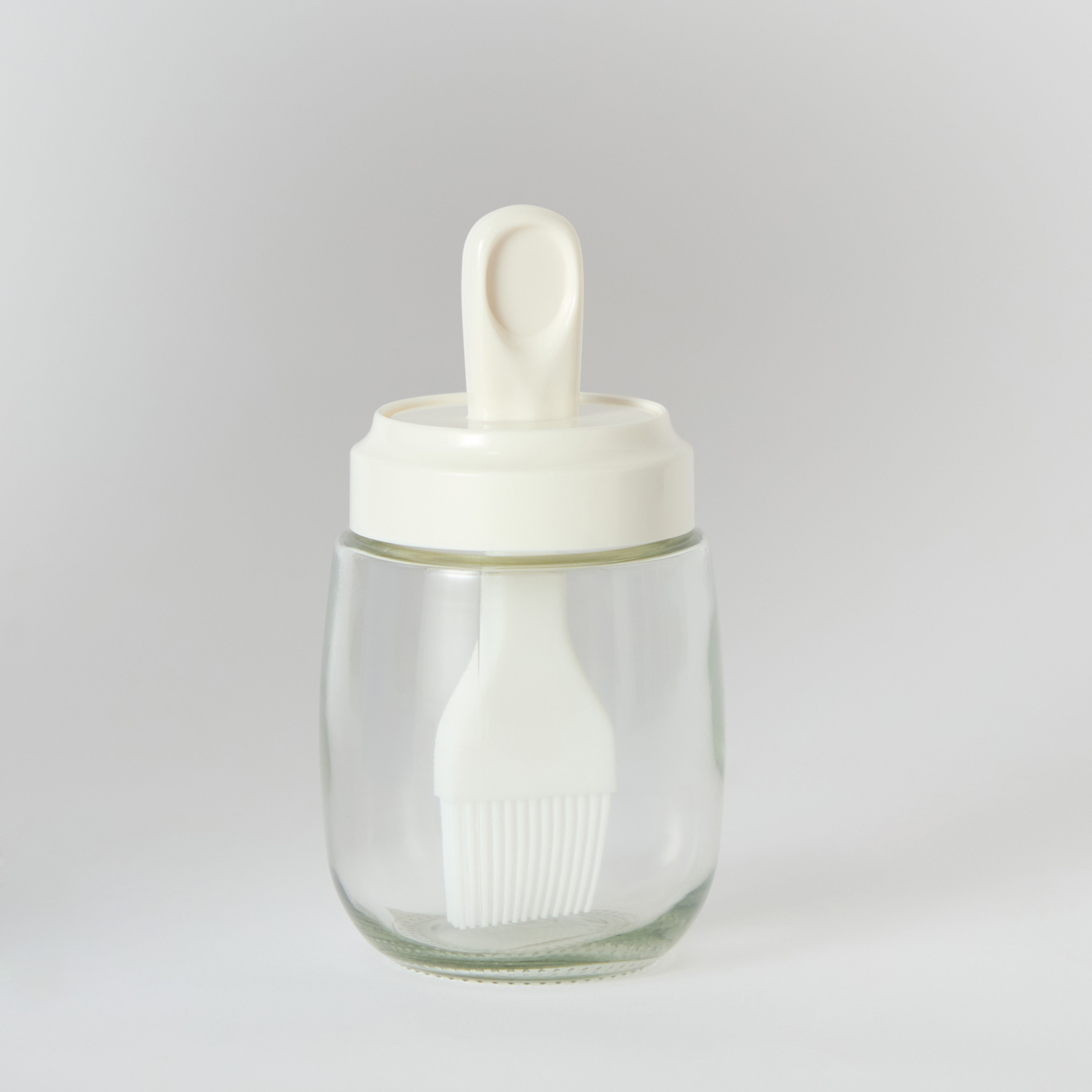 Essential Glass Jar with Silicone Brush - 290 ml-hbxkitchen-bakeware-image-5
