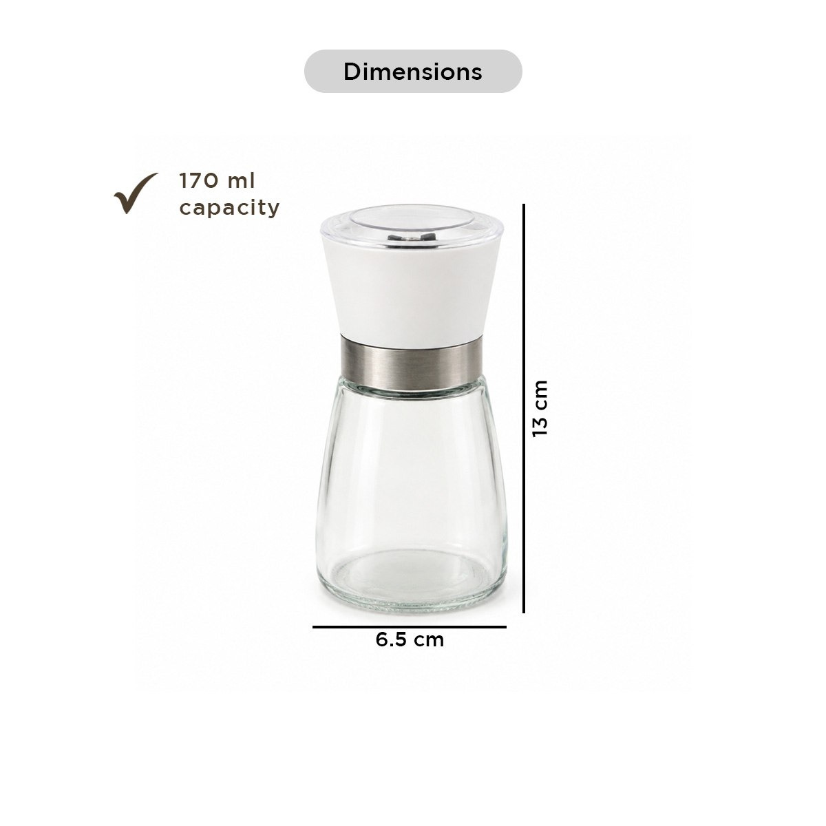 مطحنة ملح وفلفل زجاج من إيسنشيال - 170 مل-hbxhomeware-hbxkitchen-image-8