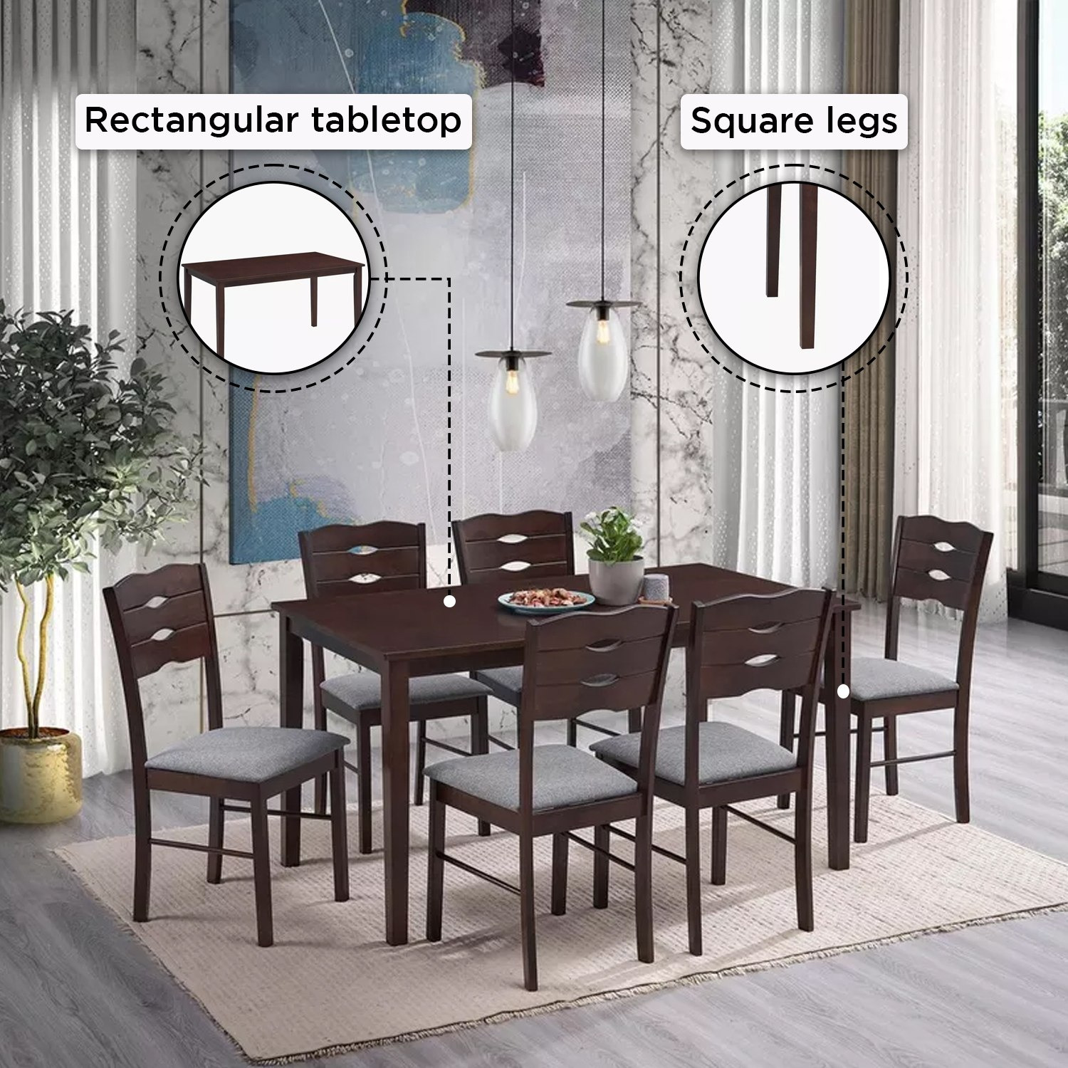 طقم سفرة 6 مقاعد من بلجيكا-hbxfurniture-diningtablesandsets-diningsets-sixseater-image-4