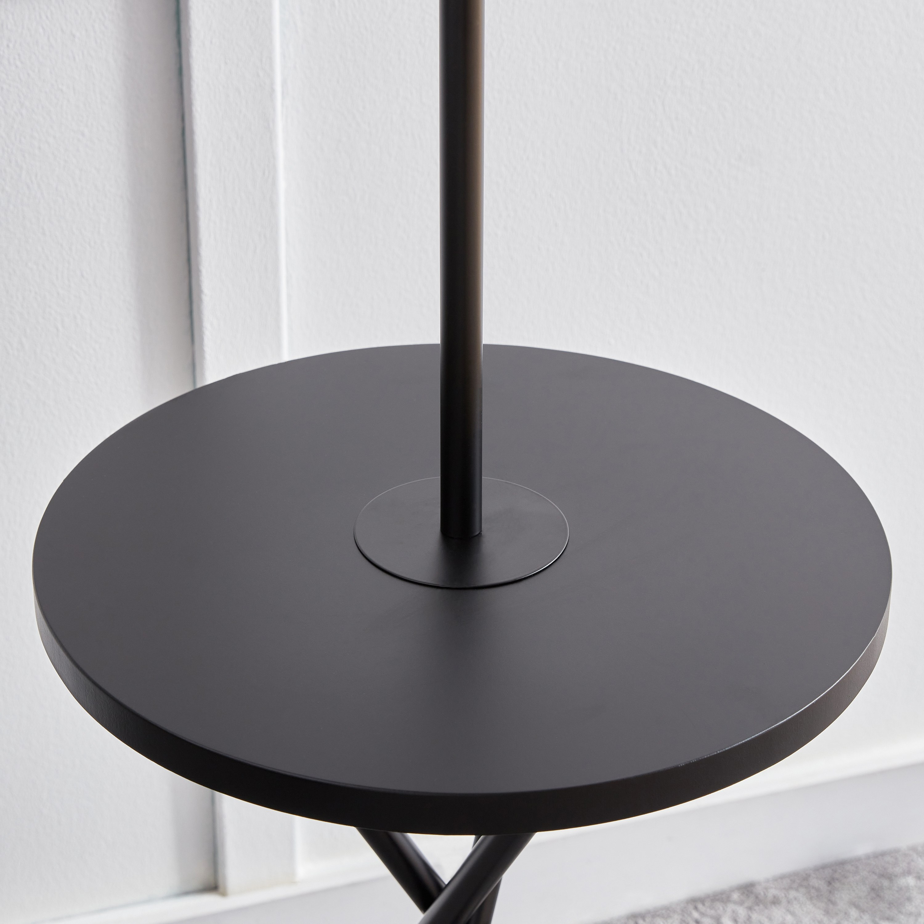 Omega Metal Floor Lamp with Side Table and Fabric Shade - 37x163 cm-PROMO_HB_AE_B1G1_250925-image-4