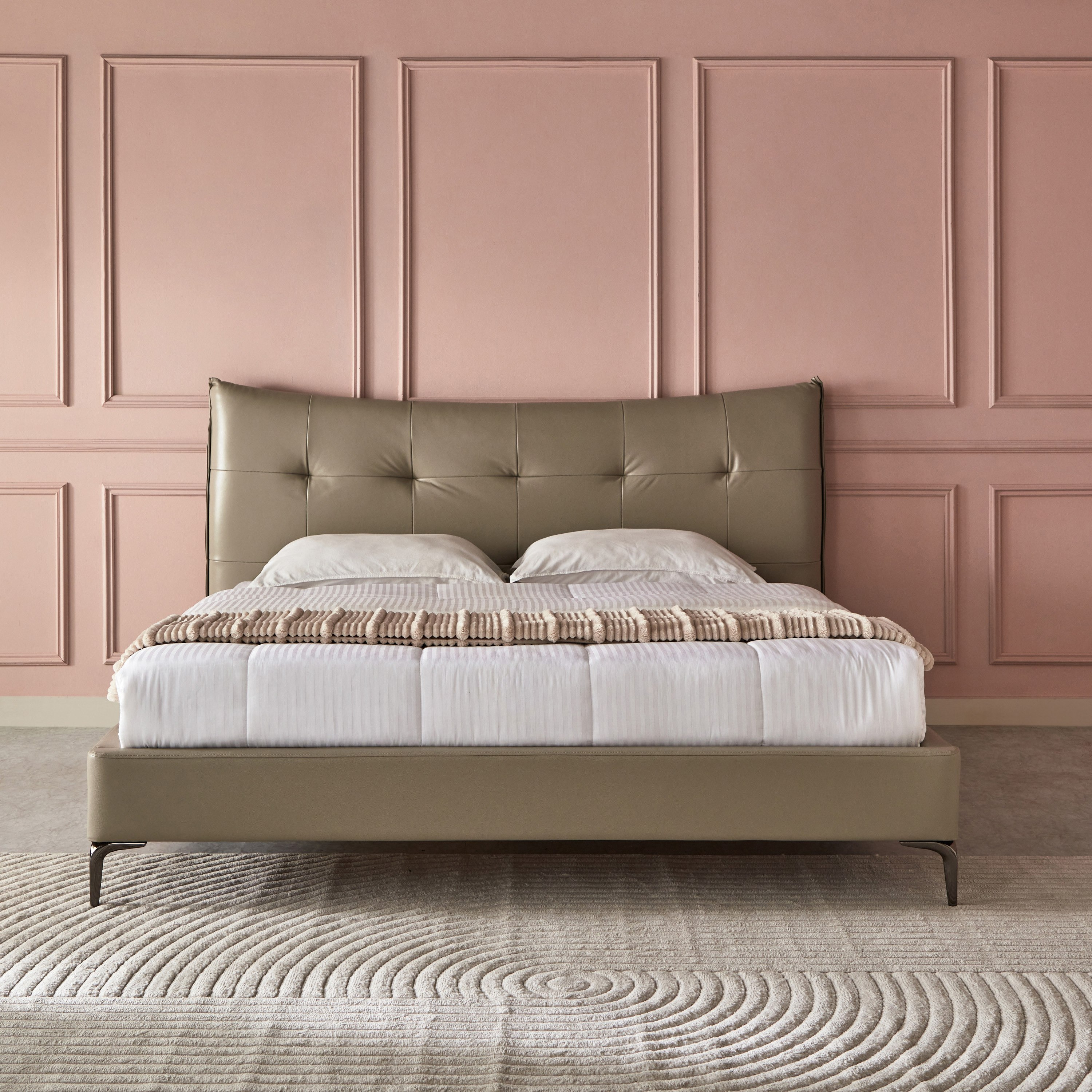 سرير كينج منجد من مارويل ميدلاند - 180x200 سم-hbxfurniture-bedsandbedsets-beds-king-image-2