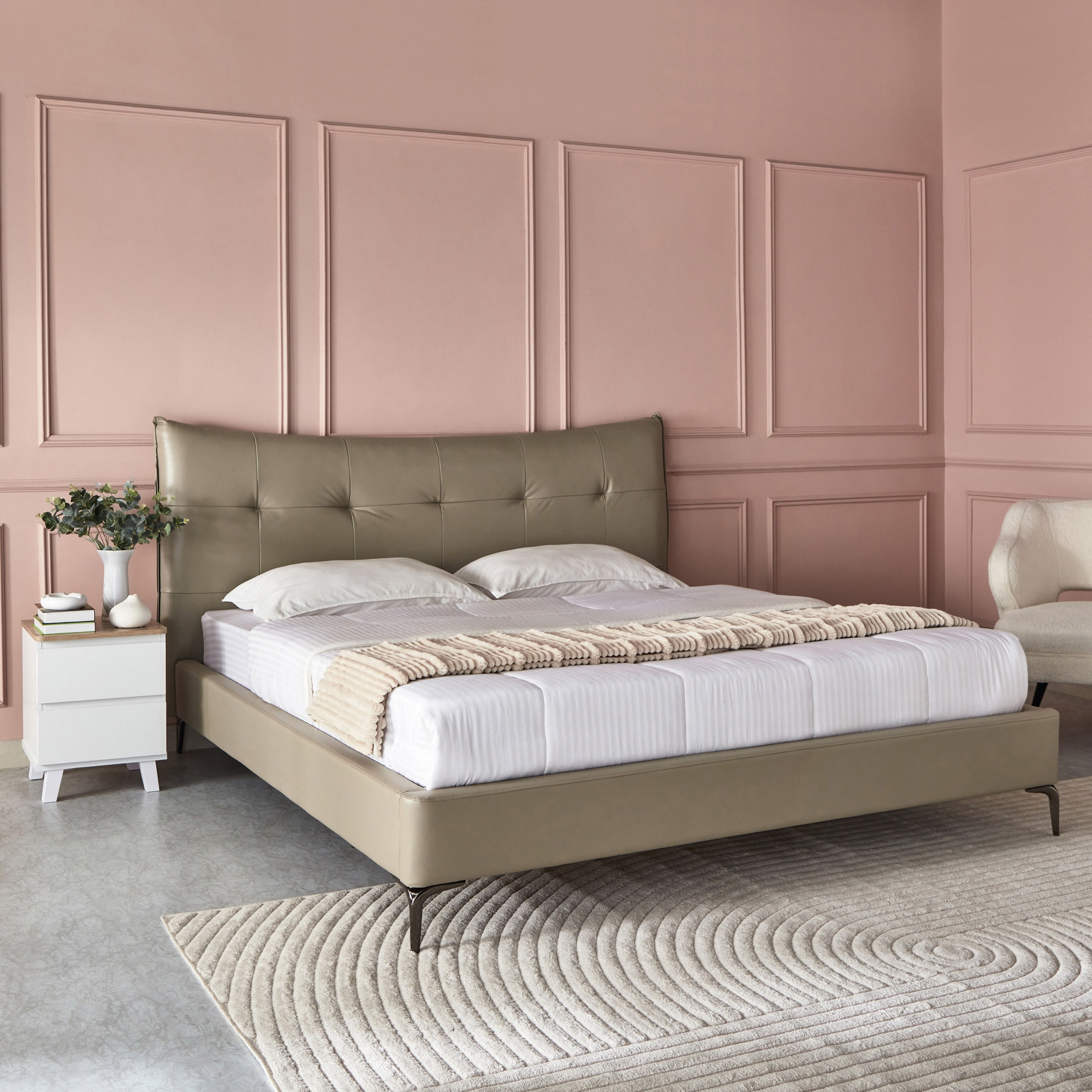 سرير كينج منجد من مارويل ميدلاند - 180x200 سم-hbxfurniture-bedsandbedsets-beds-king-image-6