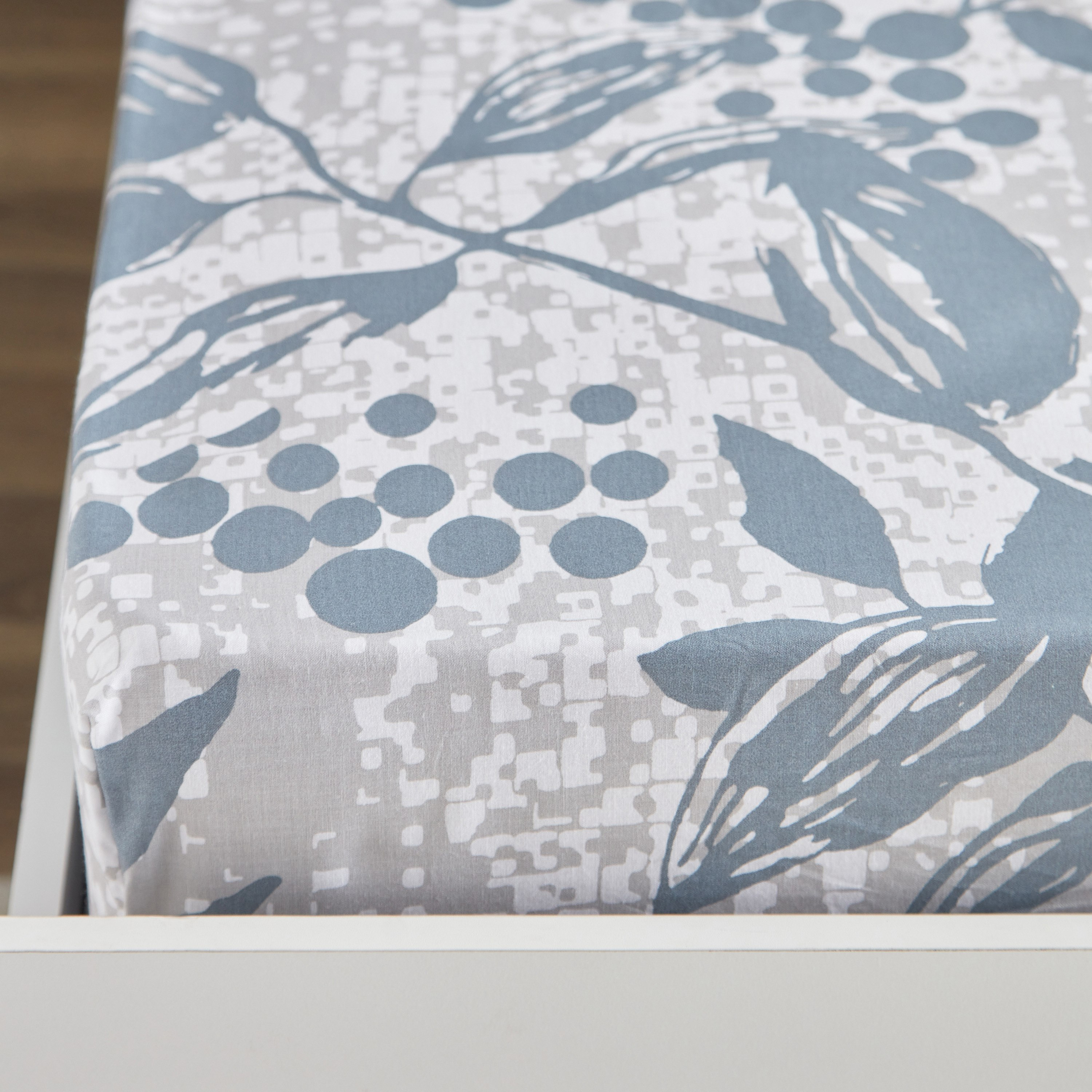 Estonia Eloise Printed Cotton Single Fitted Sheet - 90x200+25 cm-hbxhomeware-hbxbedroom-image-5