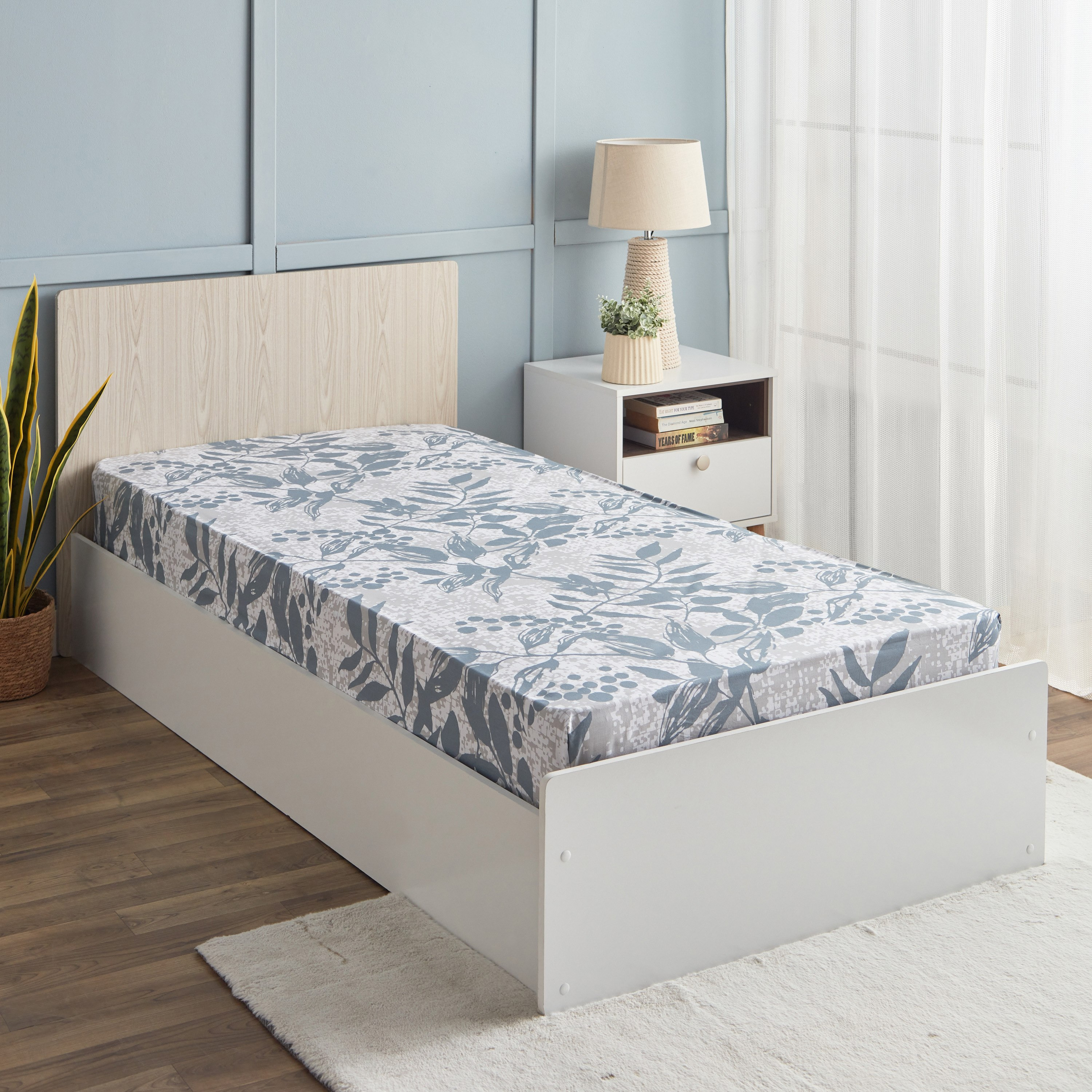 شرشف مطاطي قطن توين بطبعات من إستونيا - 120x200+25 سم-hbxhomeware-hbxbedroom-image-1