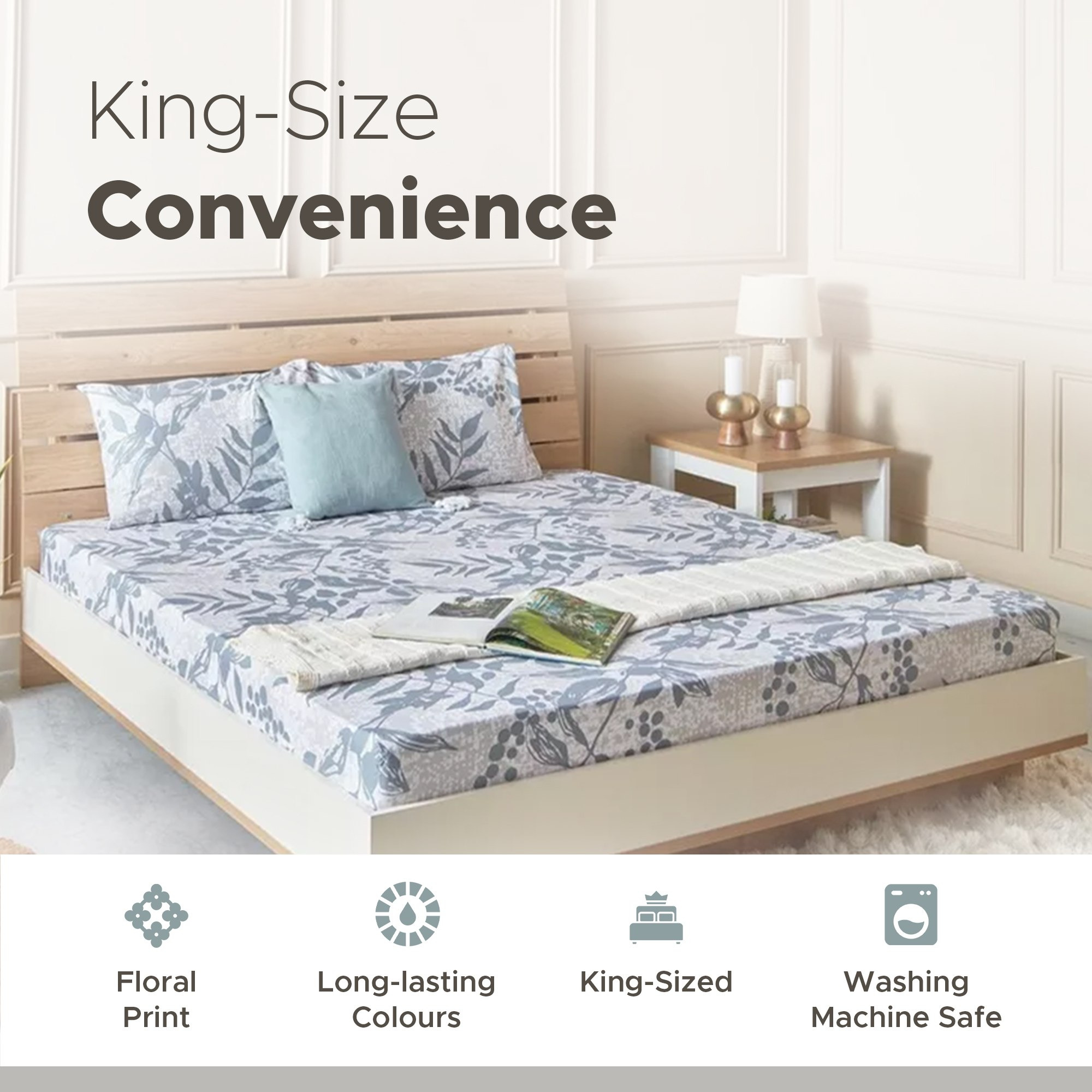 شرشف مطاطي قطن كينج بطبعات إلويز من إستونيا - 180x200+25 سم-hbxhomeware-hbxbedroom-image-9