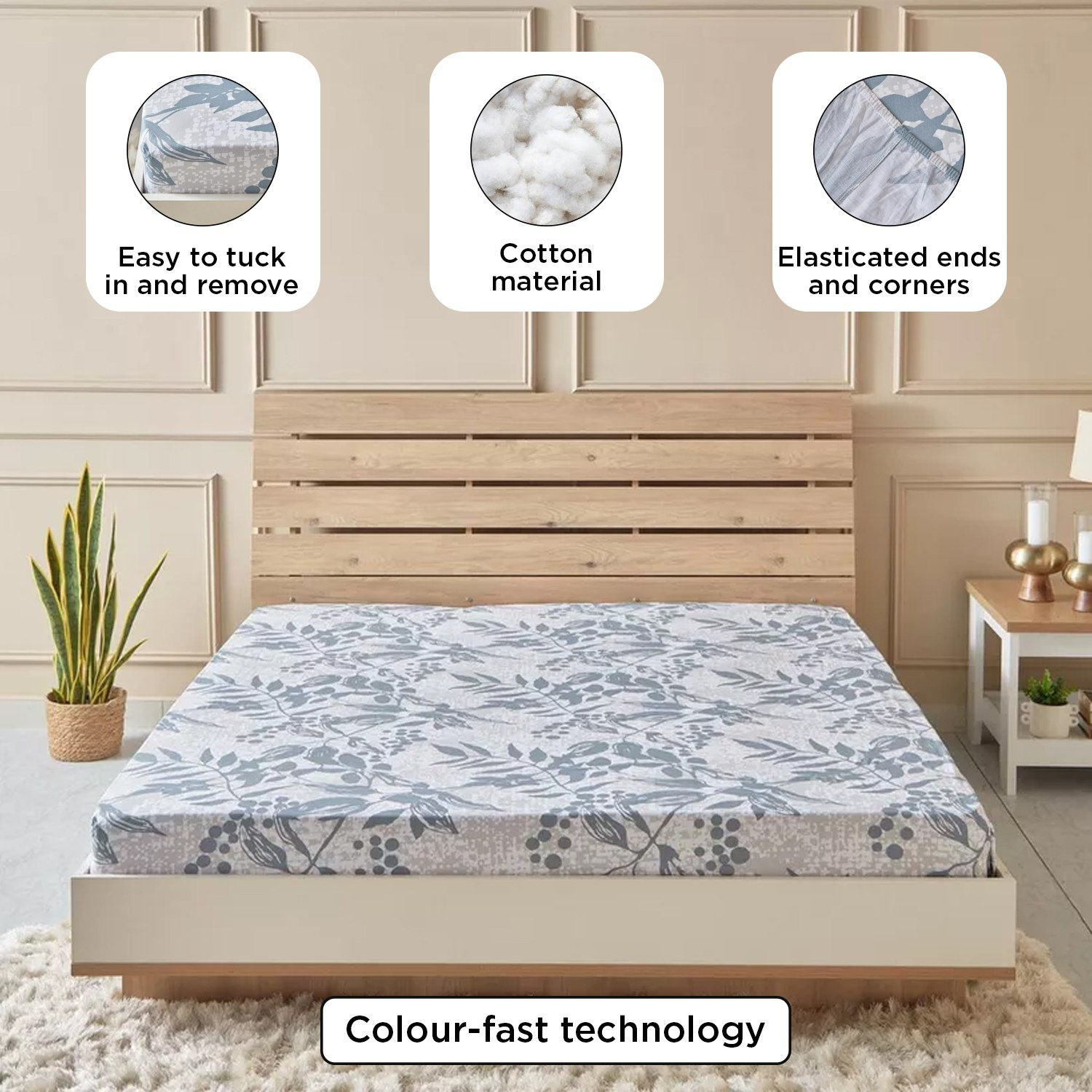 شرشف مطاطي سوبر كينج قطن بطبعات من إستونيا - 200x200 + 25 سم-hbxhomeware-hbxbedroom-image-10